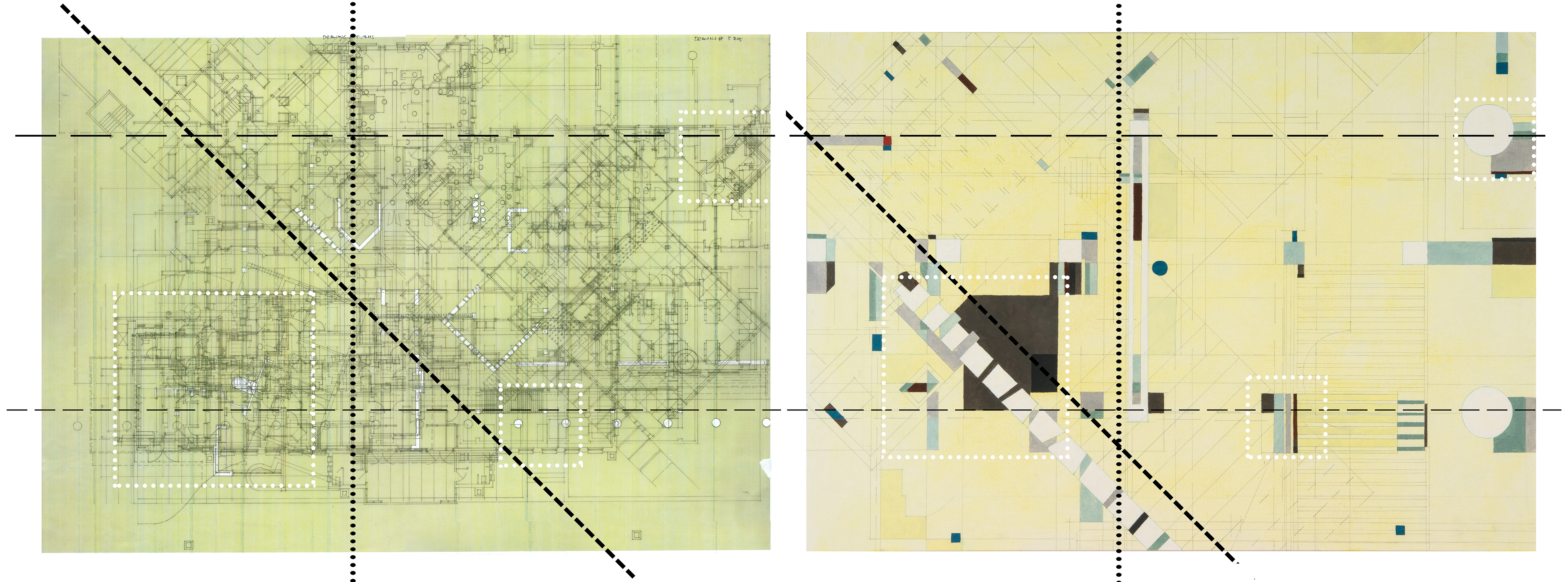 Million Hours: Drawing 3 (1946-1992) and Painting 3 (detail)