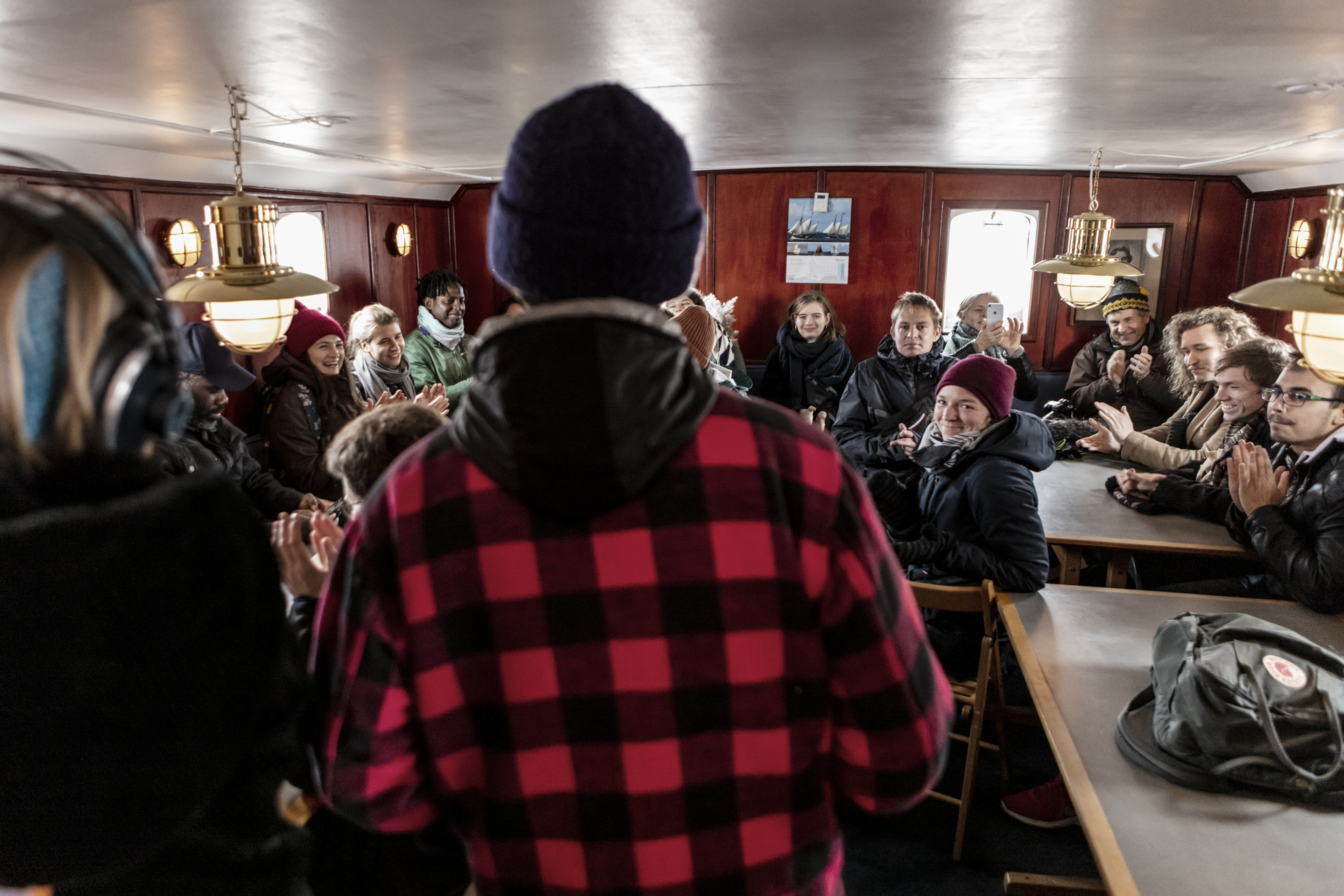 Documentation of sailing ceremony by Lukas Heistinger and Bernhard Garnicnig at the Schooner MAJA, Limfjorden, Aalborg, 2019 (photocredit: Niels Fabæk)