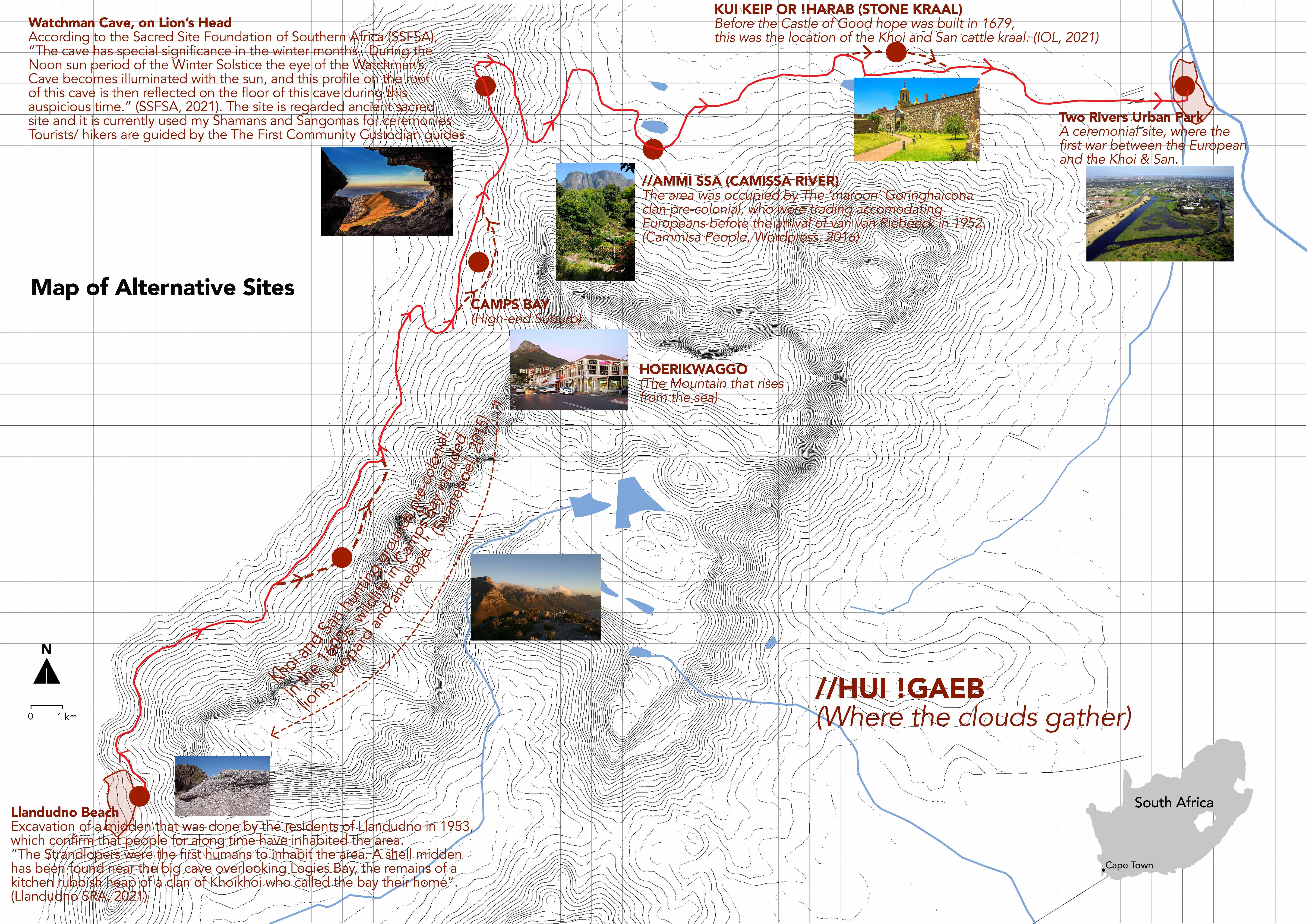 Map of Alternative Sites. Mathibedi, T. Unit 19. 2021
