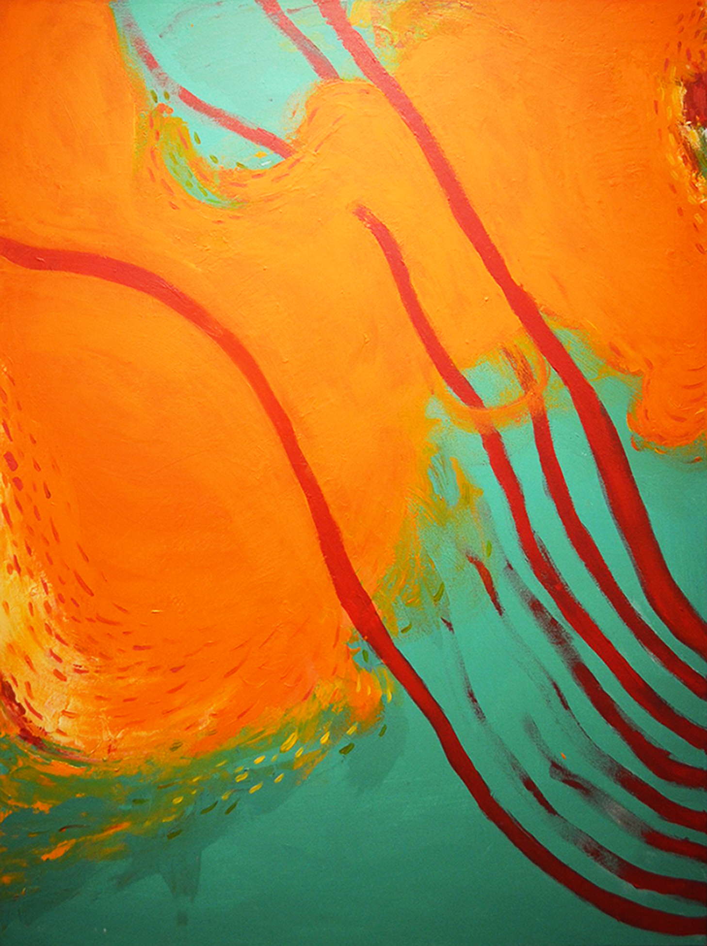Recapture III - Acrylics and oils on canvas - 36" x 48"- 2016