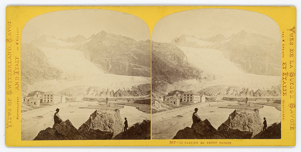 View of the Rhône Glacier, Canton Wallis. (1863)