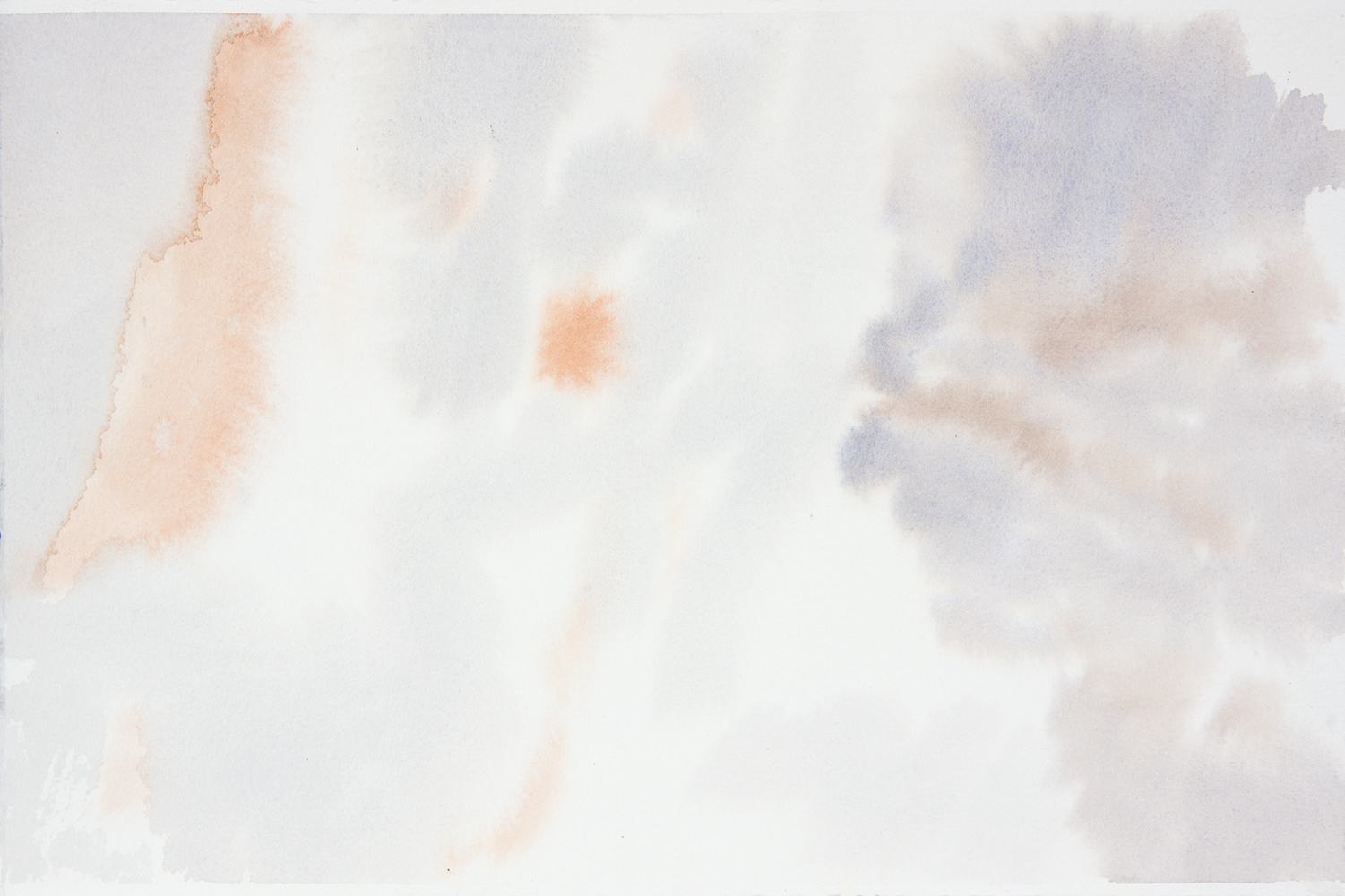 Paroi, soir, rythme (I)watercolour on paper19 x 28 cm, 2023