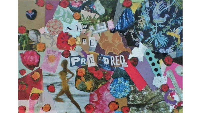 Mark Bradford Inspired Slogan Art