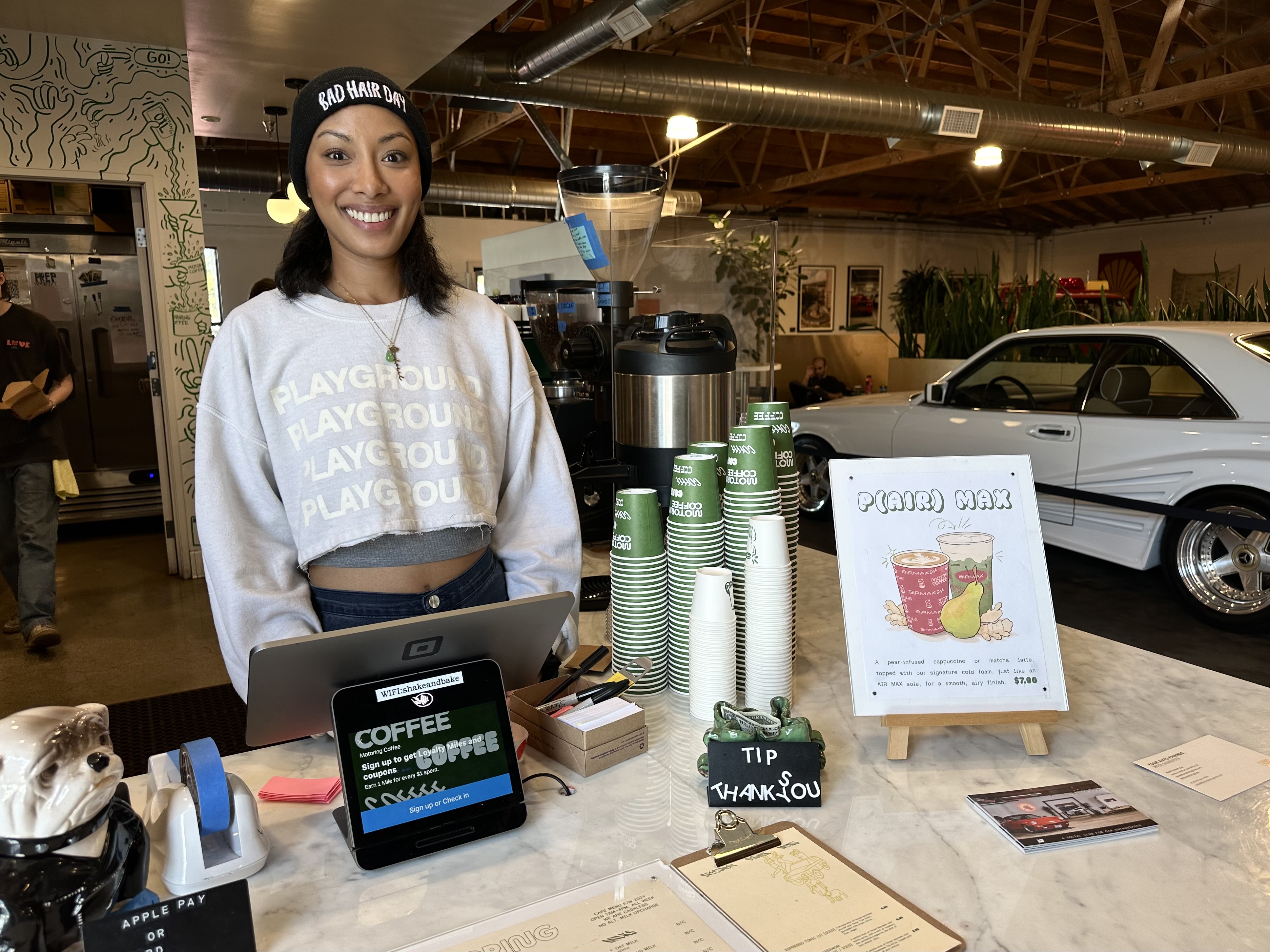 Motoring Coffee x Nike specialty drinks