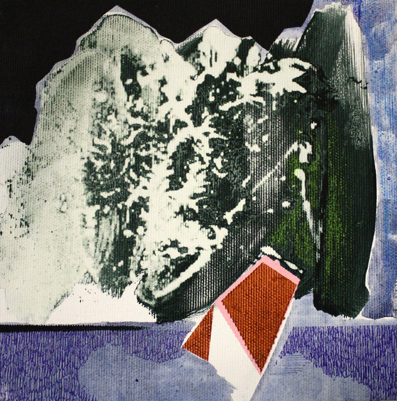 Raatima, Acrylics and oil on canvas, 20 x 20 cm, 2016