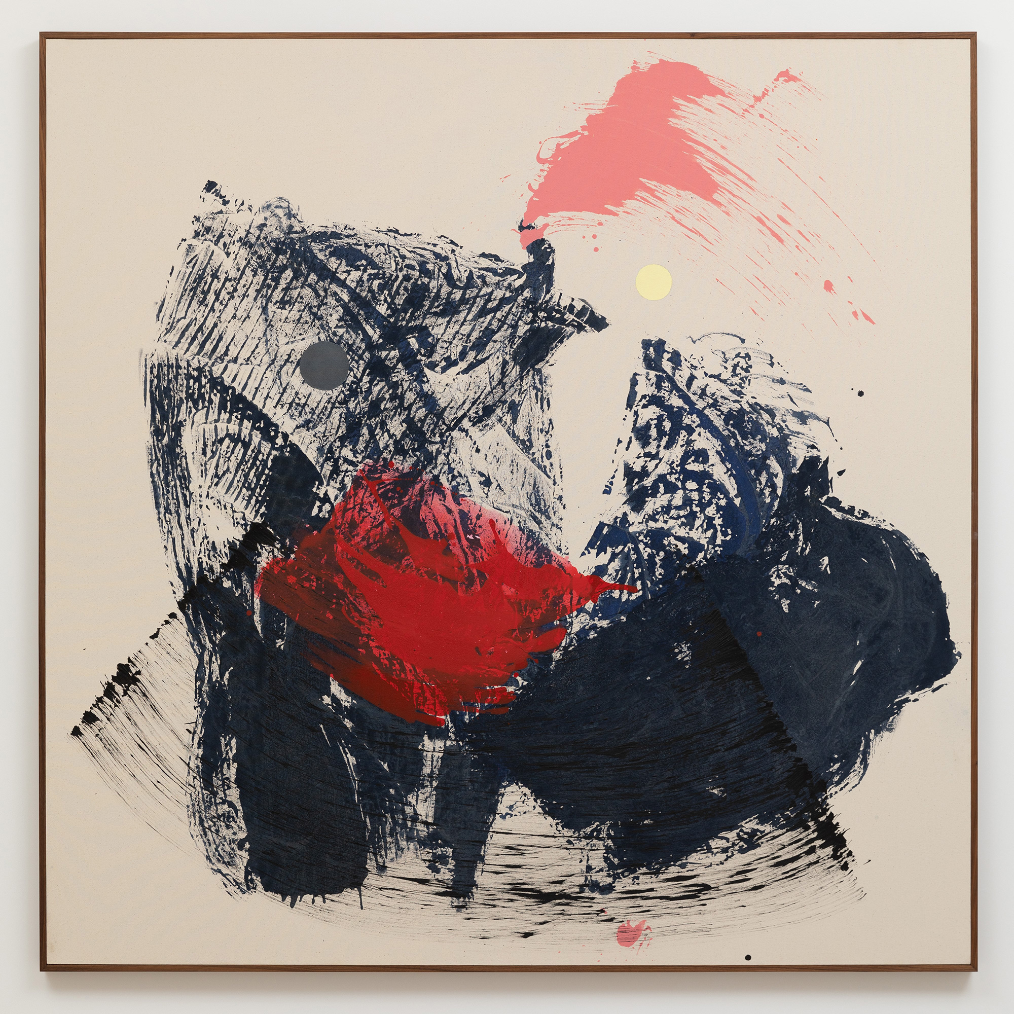 "History Now", acrylics on cotton canvas, 60" x 60", 153cm x 153 cm 