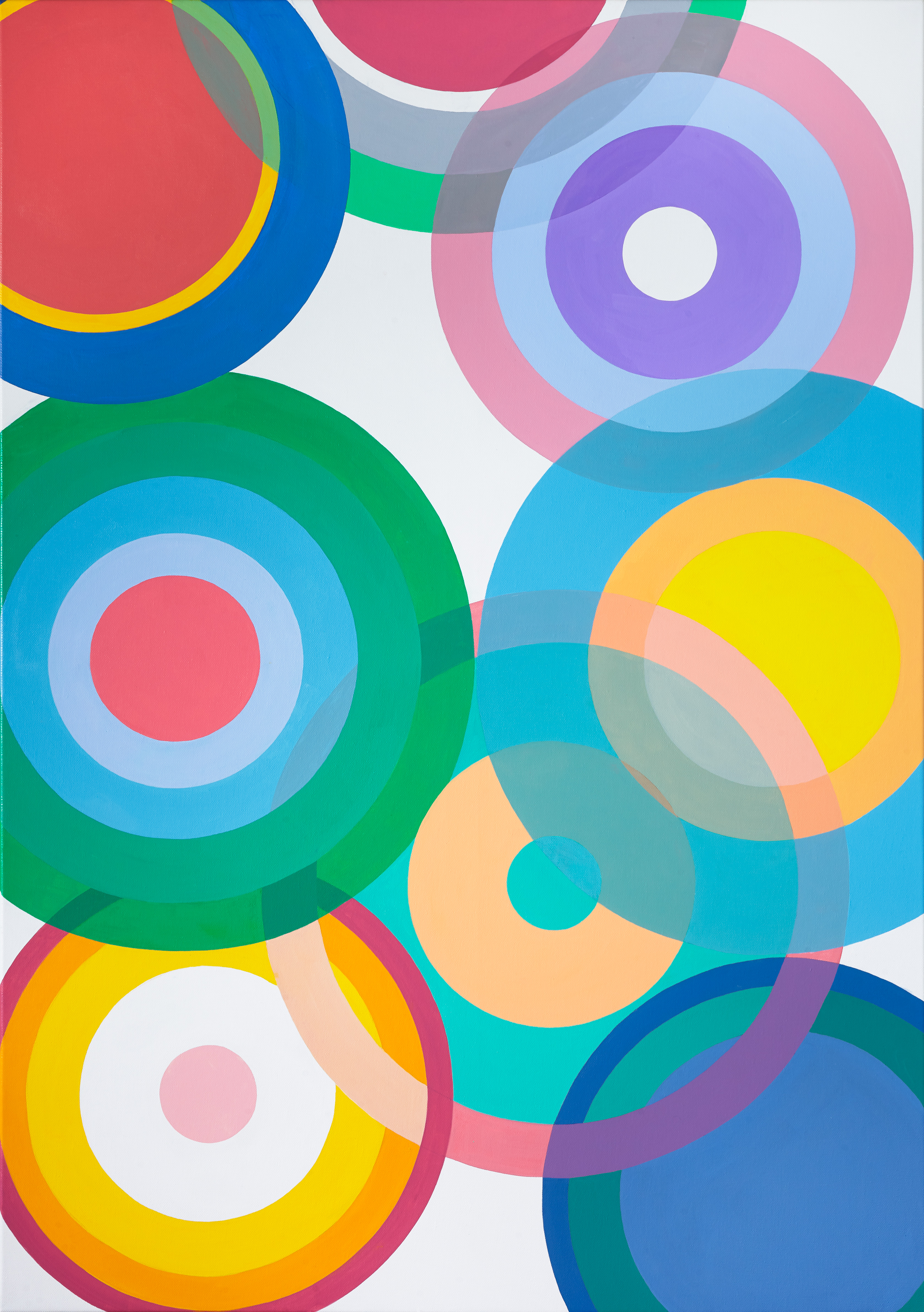 Untitled, 2019. Acrylic on canvas, 135 x 93 cm.