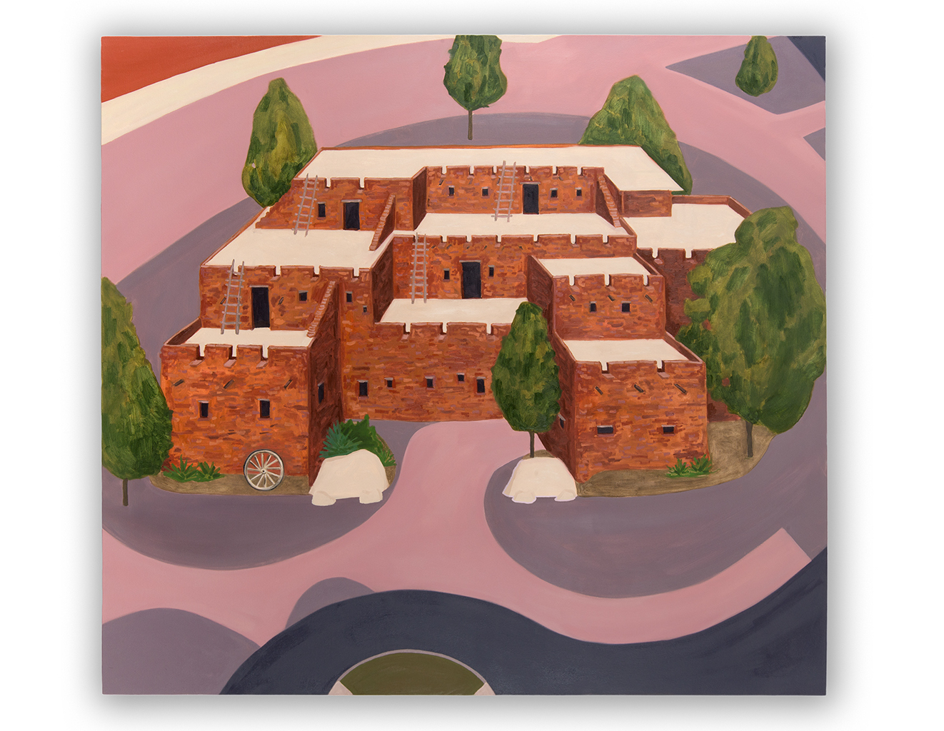 Circle the Wagon  64" x 71"©neighboringstates