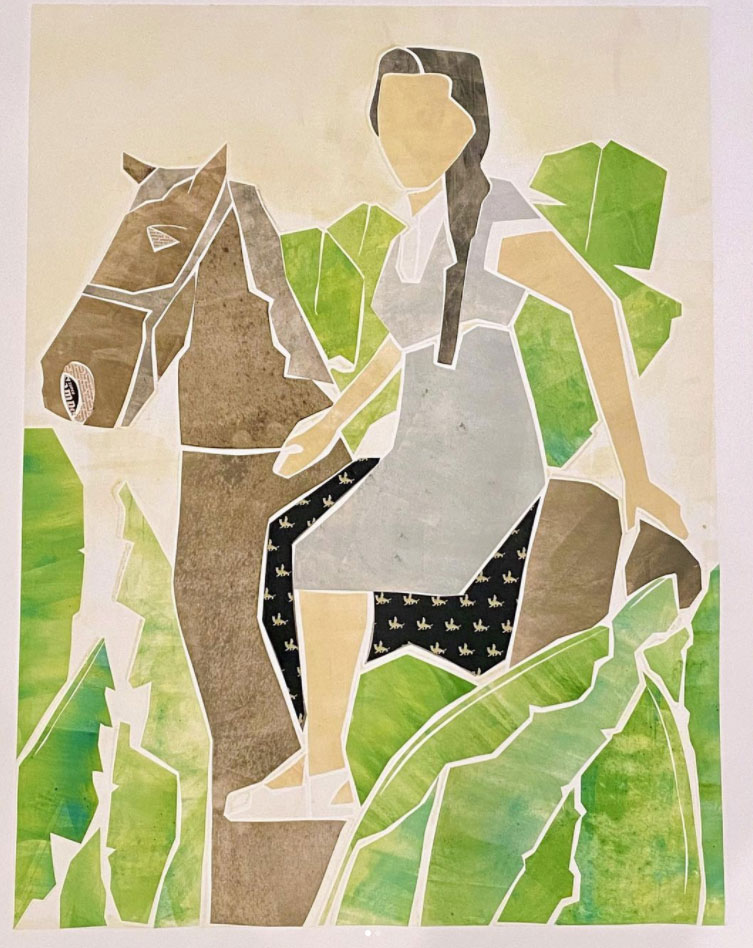 Happy to have realized a print based off a photograph I have long loved of my strong and loving grandmother Hava, taken in Aden,Yemen ~1949. HAVA B’ADEN [Gali Katz]