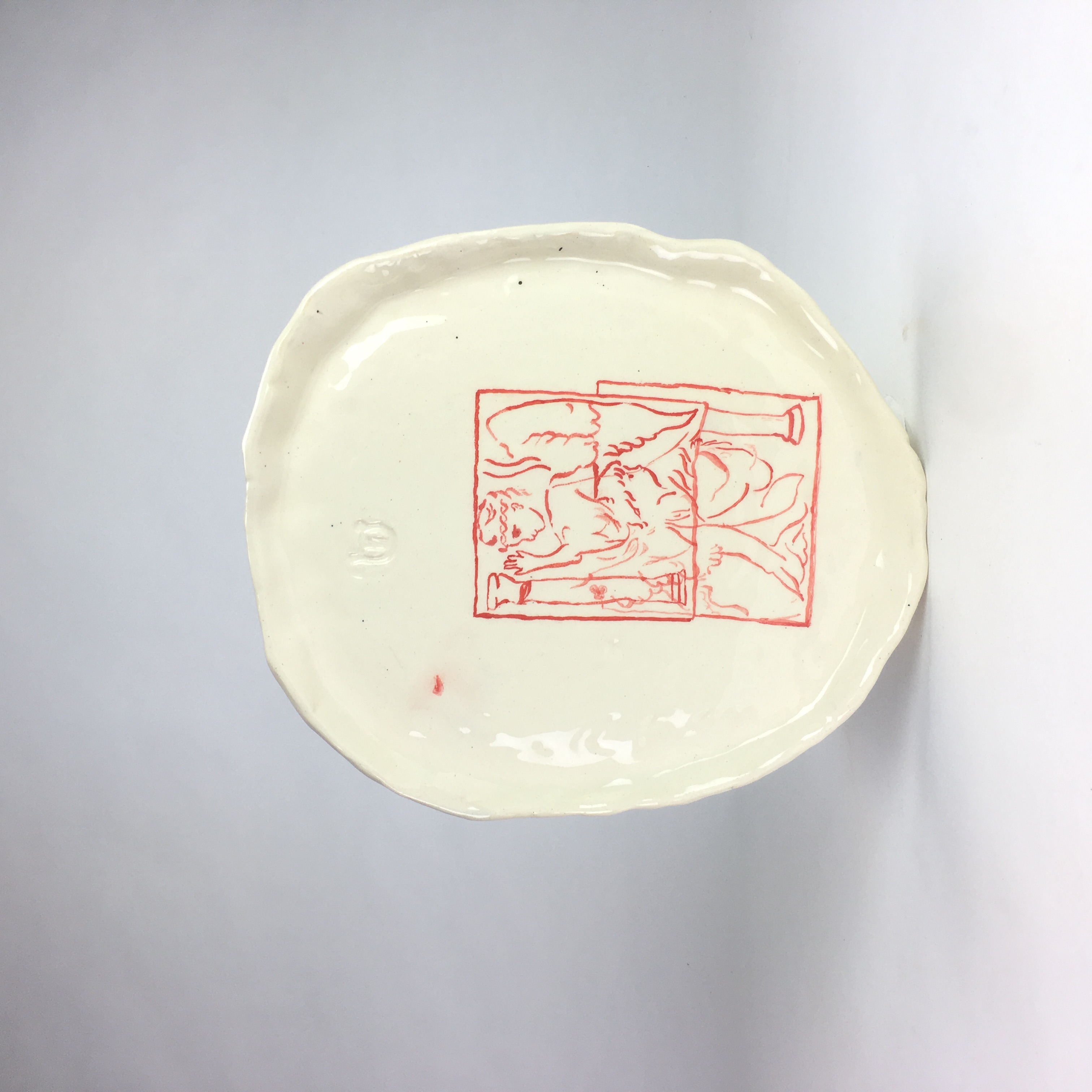 "Around The Valiant" Earthenware Ceramic Plate