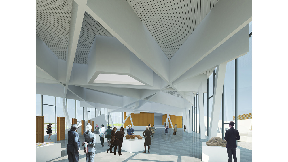 Exhibition hall second floorRendering © Hard Rock Digital Technology Co. LTD