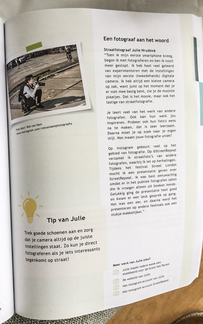 Feature in educational book