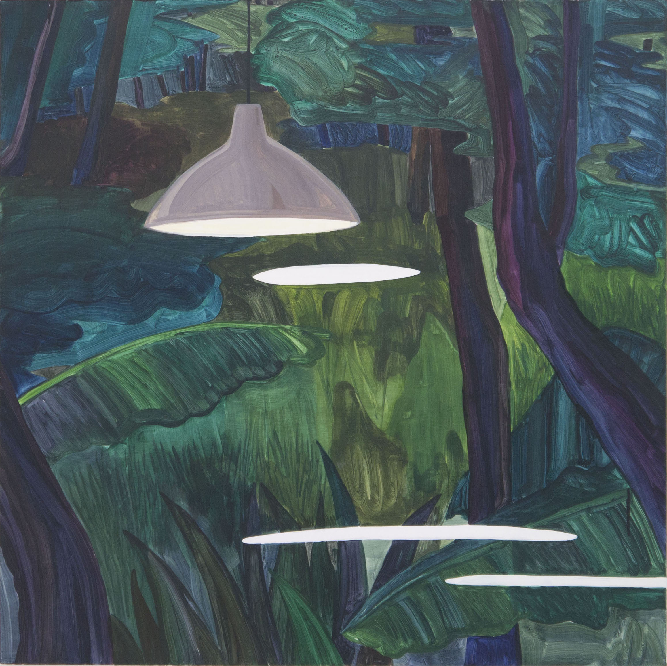 Night club, 2017, oil on canvas, 100x100cm