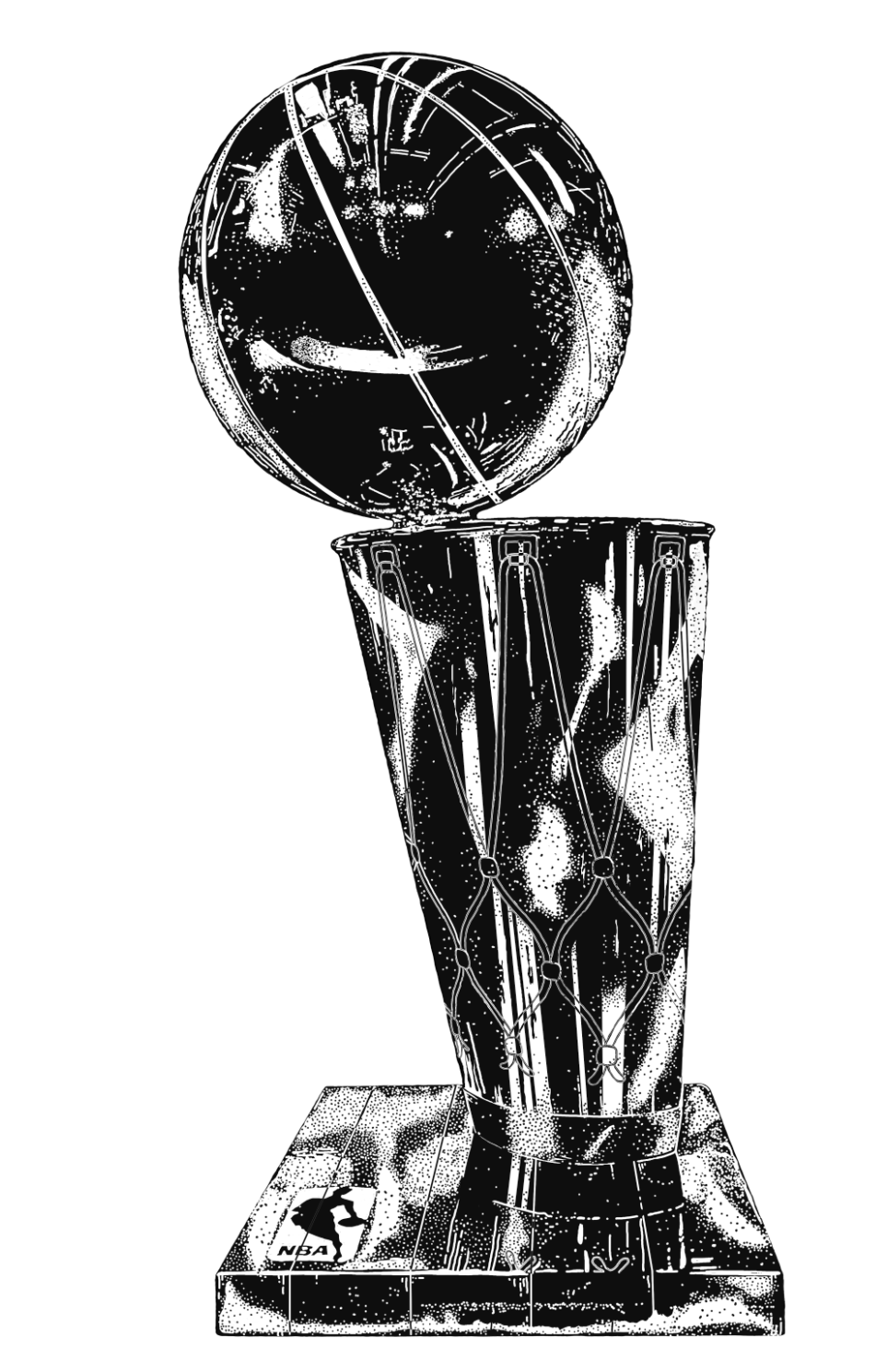 nba finals trophy drawing