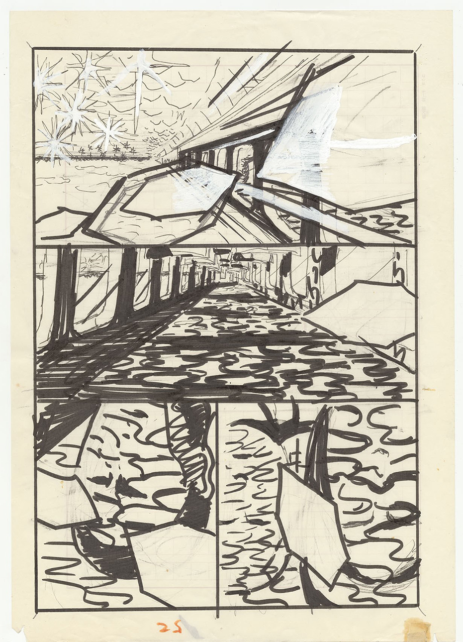 Yûichi Yokoyama Voyage 008, 2006 Crayon, collage et feutre sur papier 35 x 25 cm Courtesy de l_artiste et de la Galerie 8+4