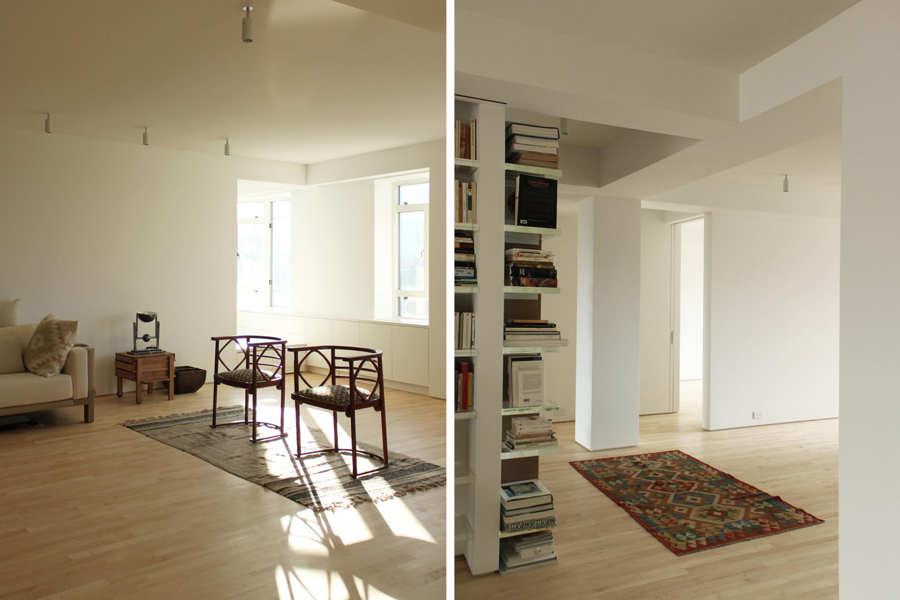 ● Diagonal views through renovated space / Fifth Ave Apartment / Davies Toews / Role: Project Manager / New York, NY (2016-18)