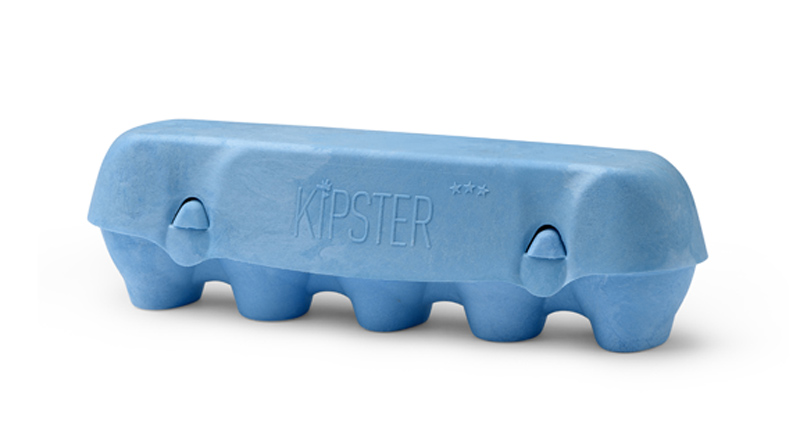 PaperFoam molded eggshell carton for Kipster