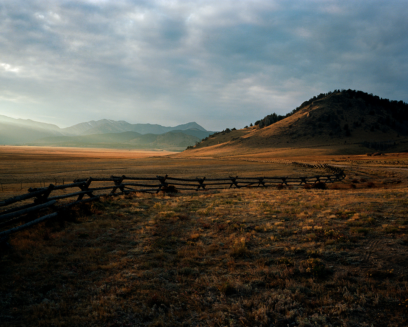 Sunset on Delta County, Colorado.