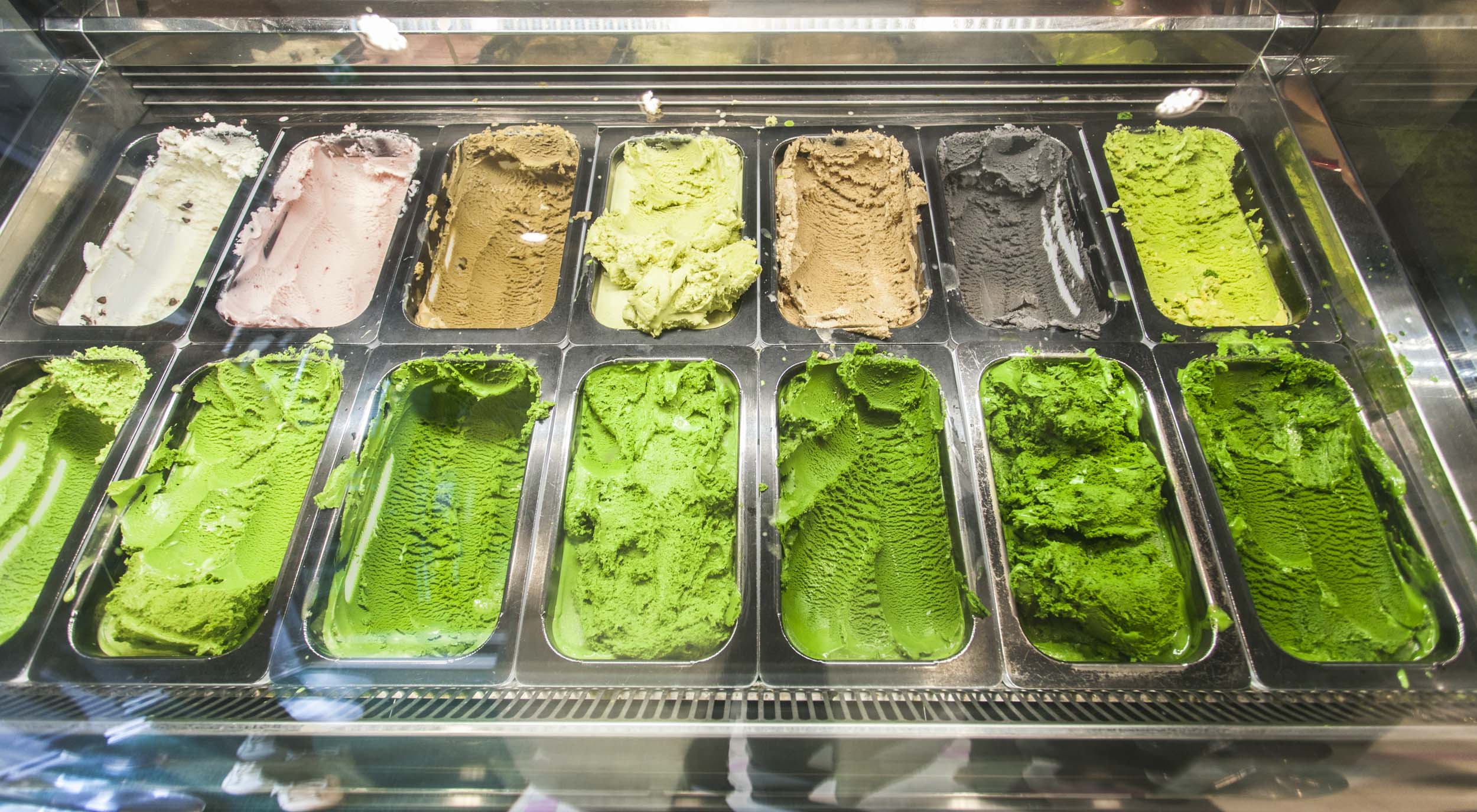 Seven Shades of Matcha Ice Cream at Suzukien