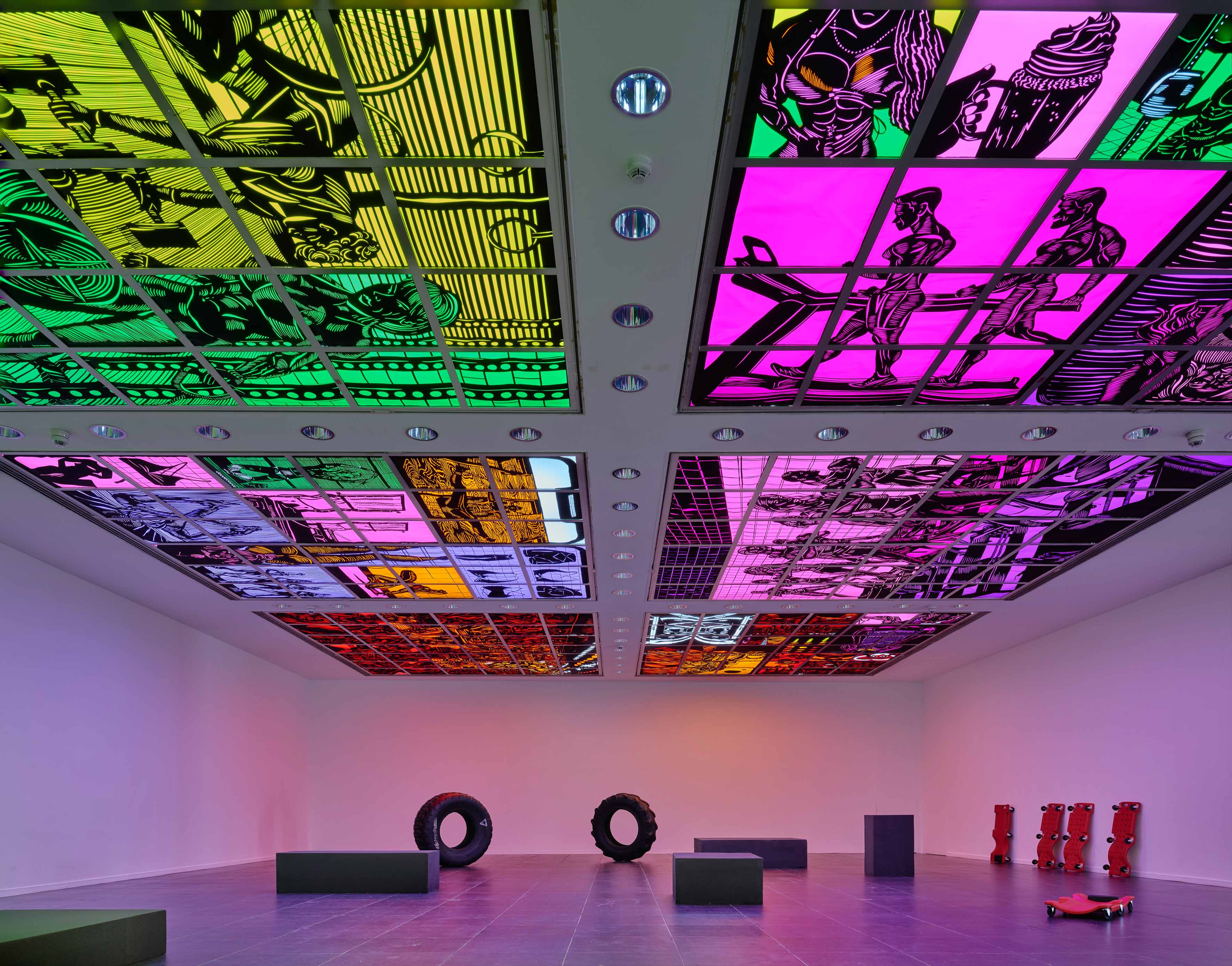 WHO HAS POWER? STRIKING BODIES by SONJA YAKOVLEVA at FRANKFURTER KUNSTVEREIN curated by FRANZISKA NORI [from 20240504 to 20240804] [Photo: Norbert Miguletz]