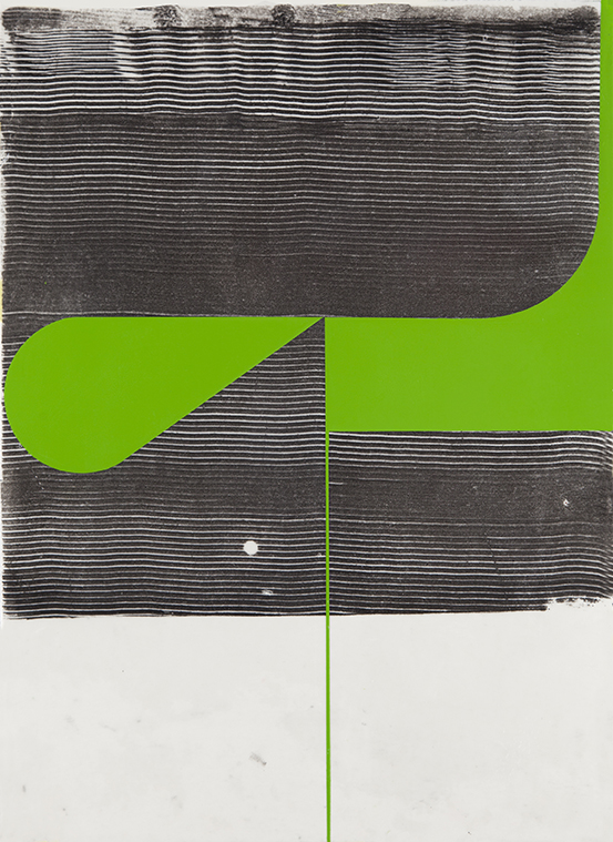 2251 , 2022 - Enamel on waxed paper - 40,5 x 29,7 cm