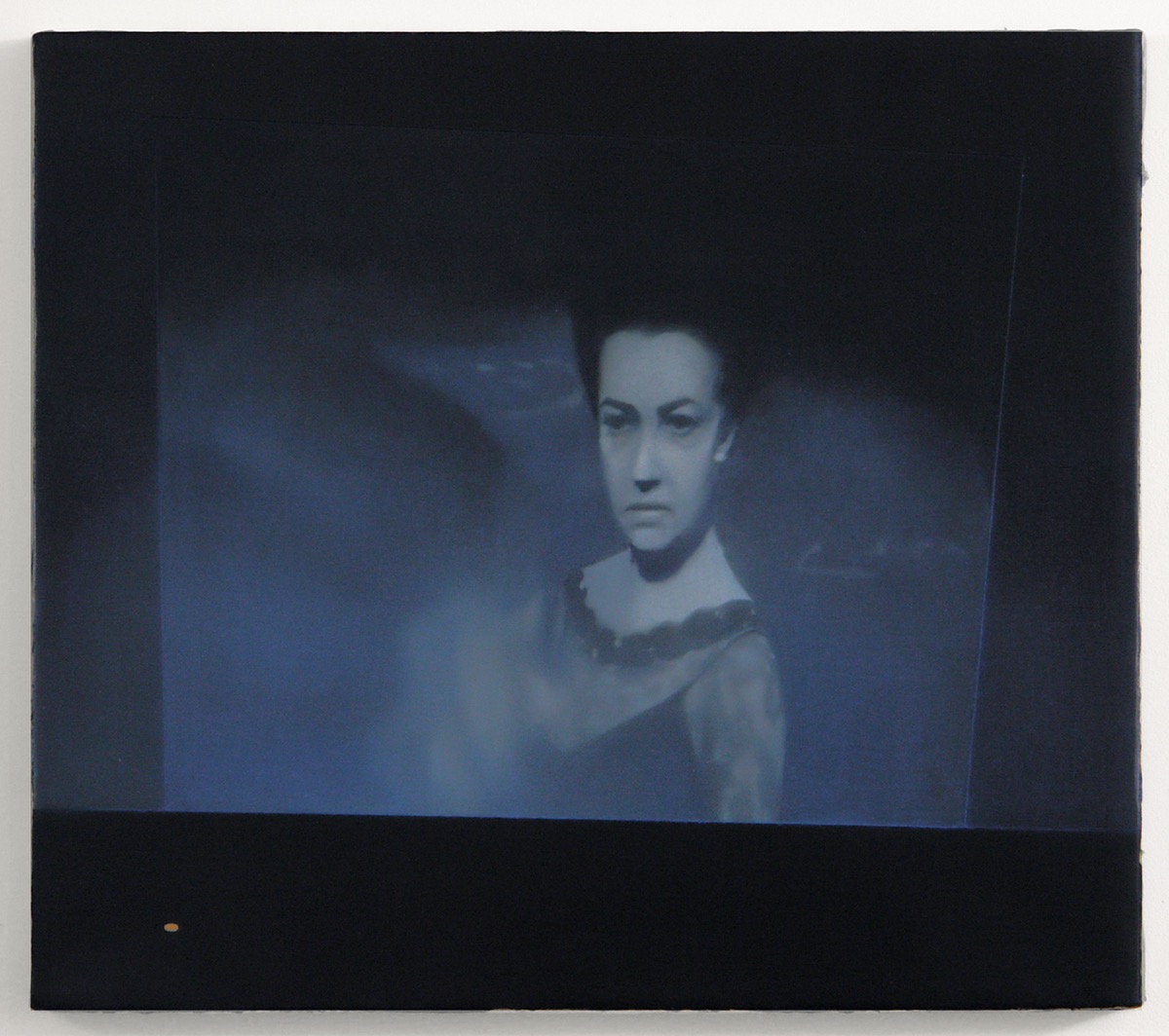 Laptop view (I live alone.), 2016oil on linen, 14 x 16 in.