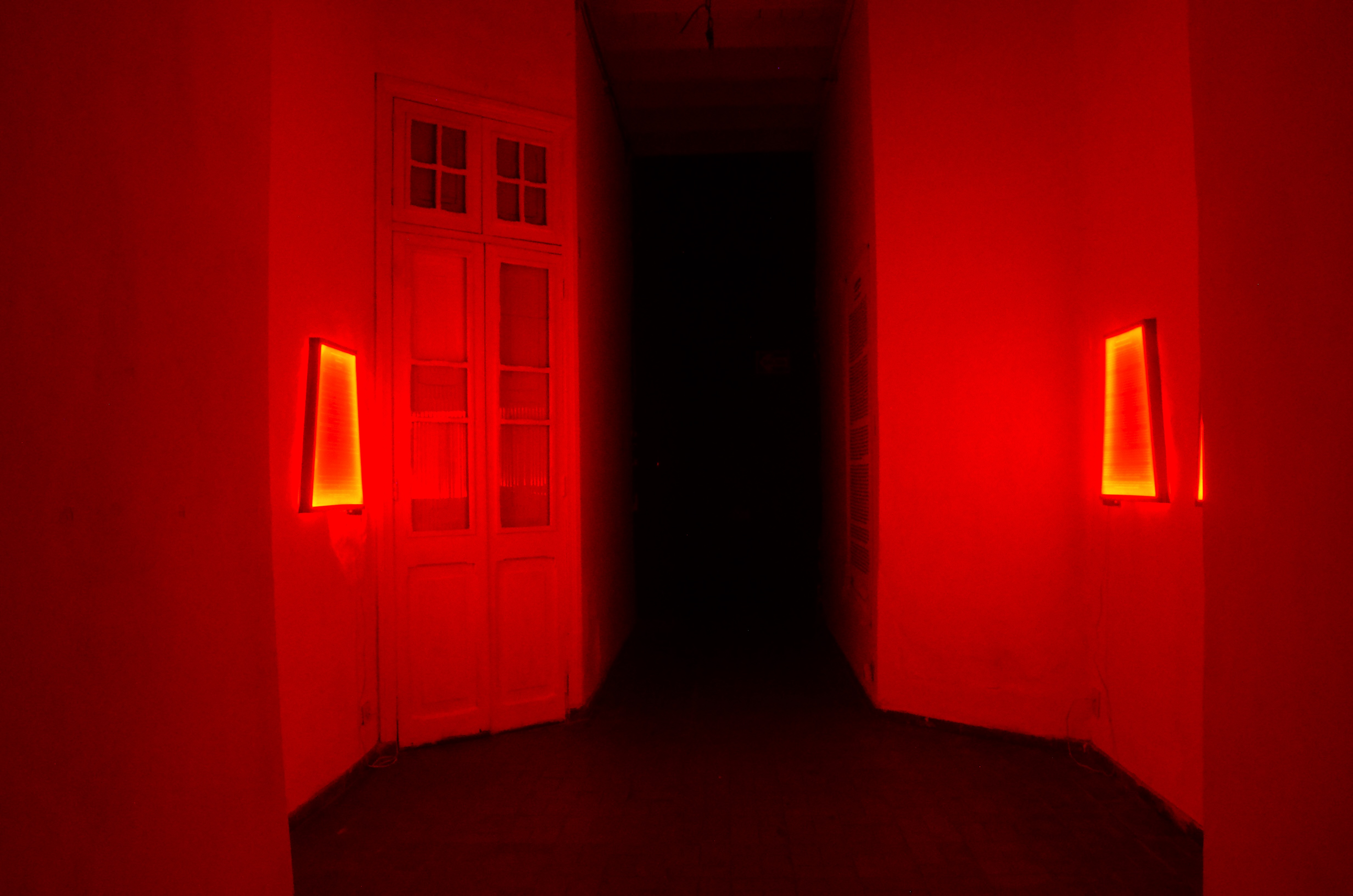 Installation view of 'Statements' at self-managed cultural space 'Casa de Mamus'