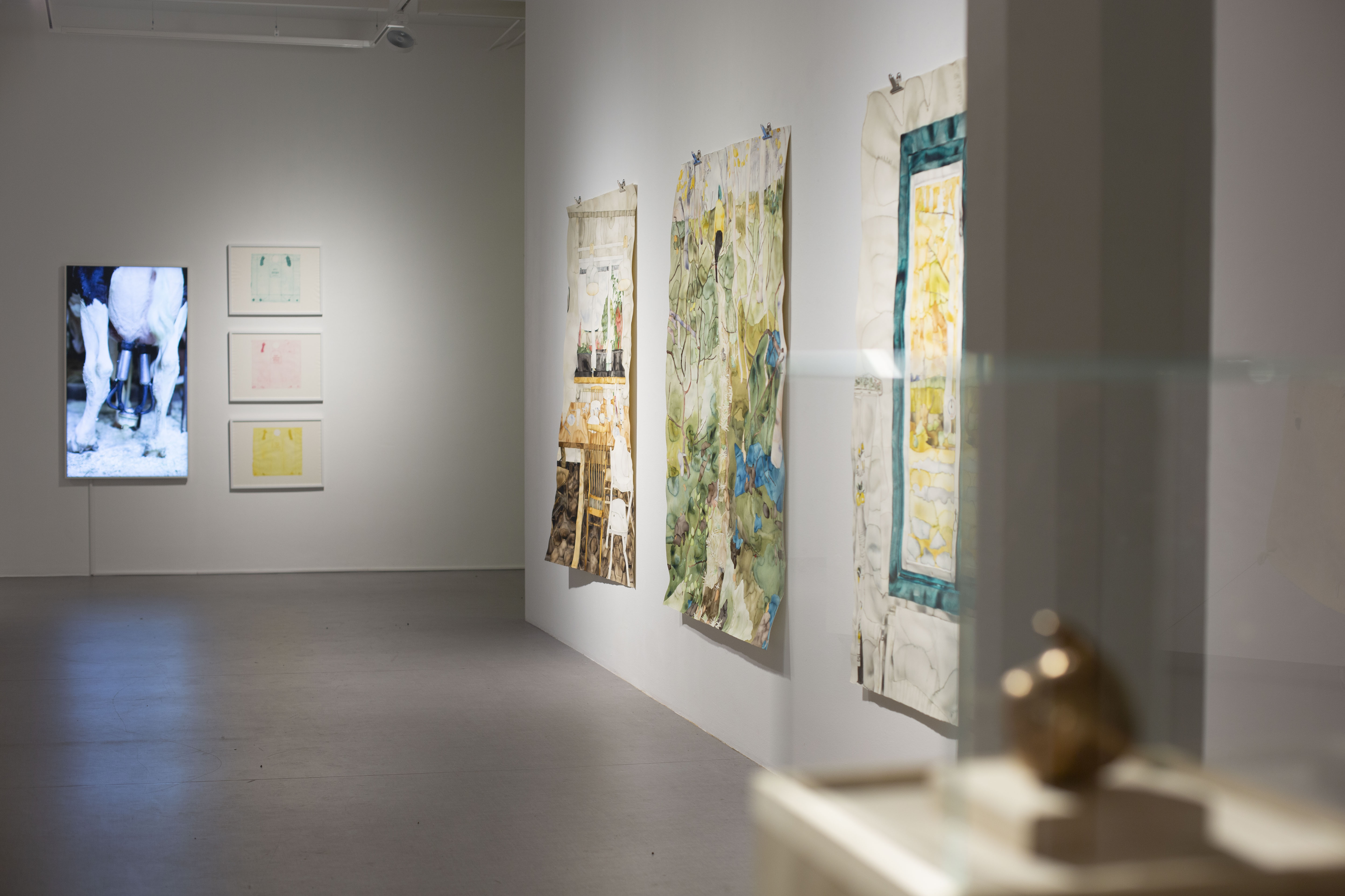 Works of Malin St&aring;hl and Karin Nordgren in front.&nbsp;