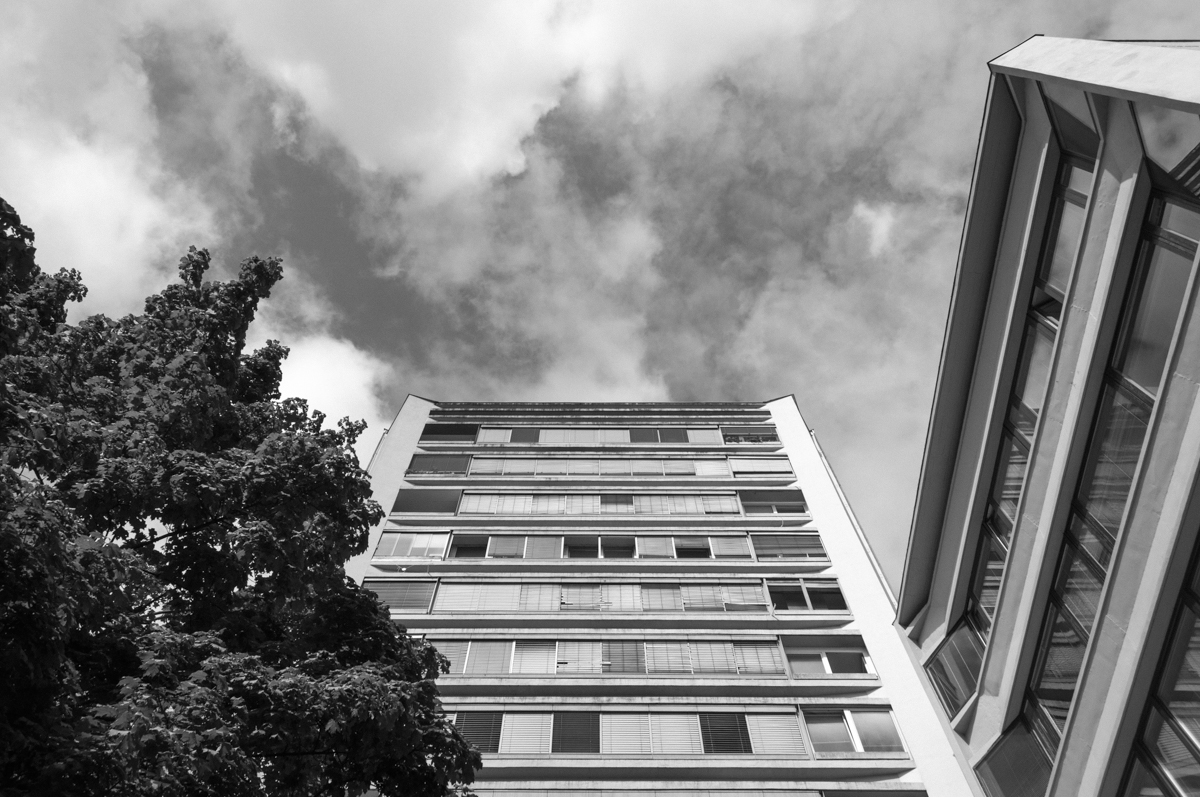 RTV stanovanjska stolpnica in Konstrukta, Ljubljana / 1968, 1966, Milan Mihelič