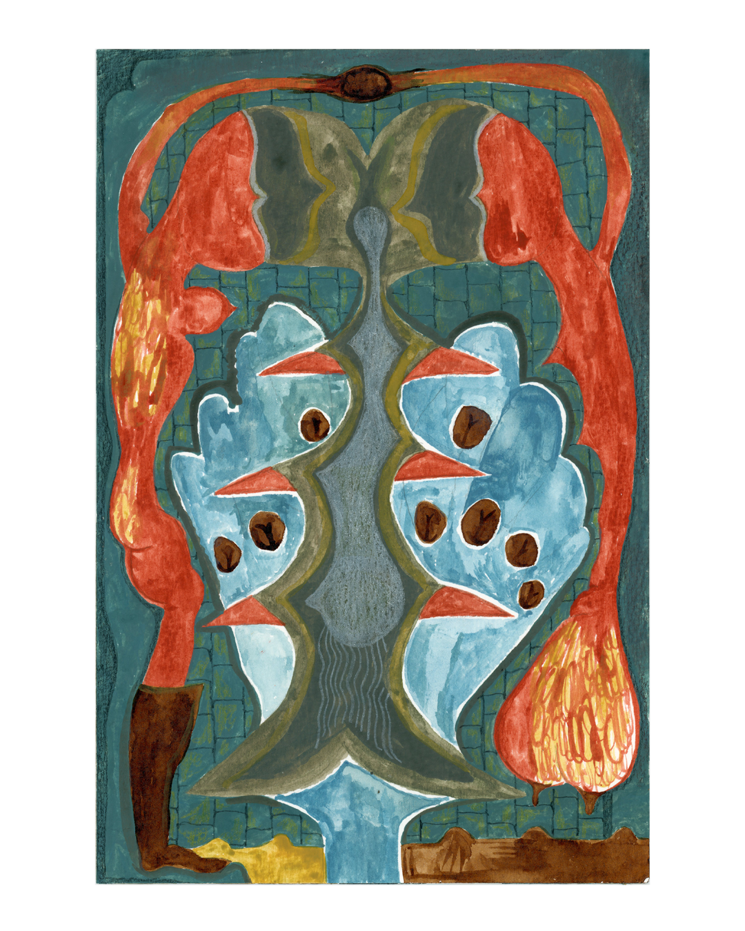 A terrible duo, 6 x 9 in.