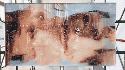 10.5 Big AR layers in canvas and installation with human interaction