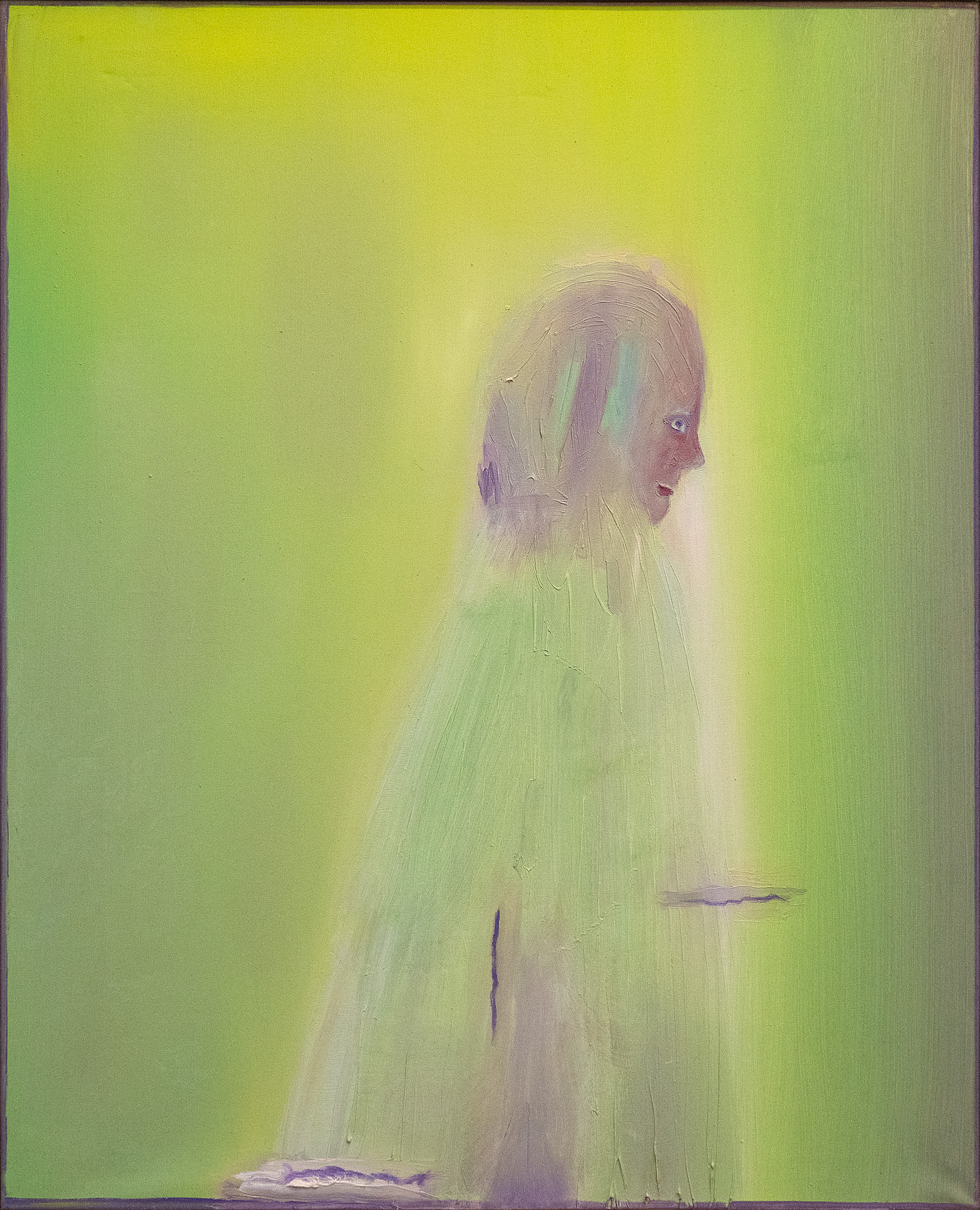 untitled / 100 x 80 cm / oil on nettle / Andreas Lech 2021