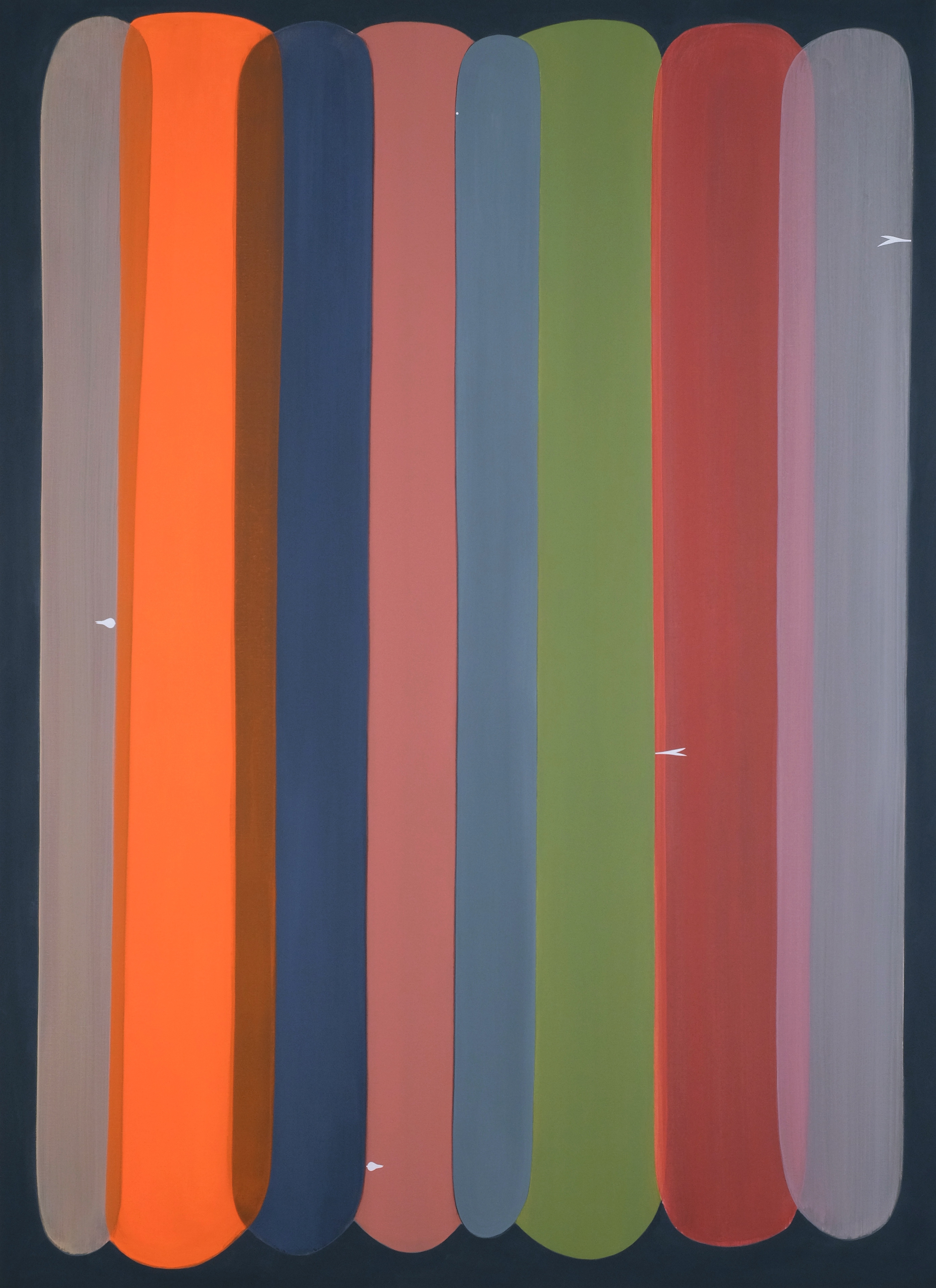 Untitled 2017, acrylic on canvas, 220 x 160 cm