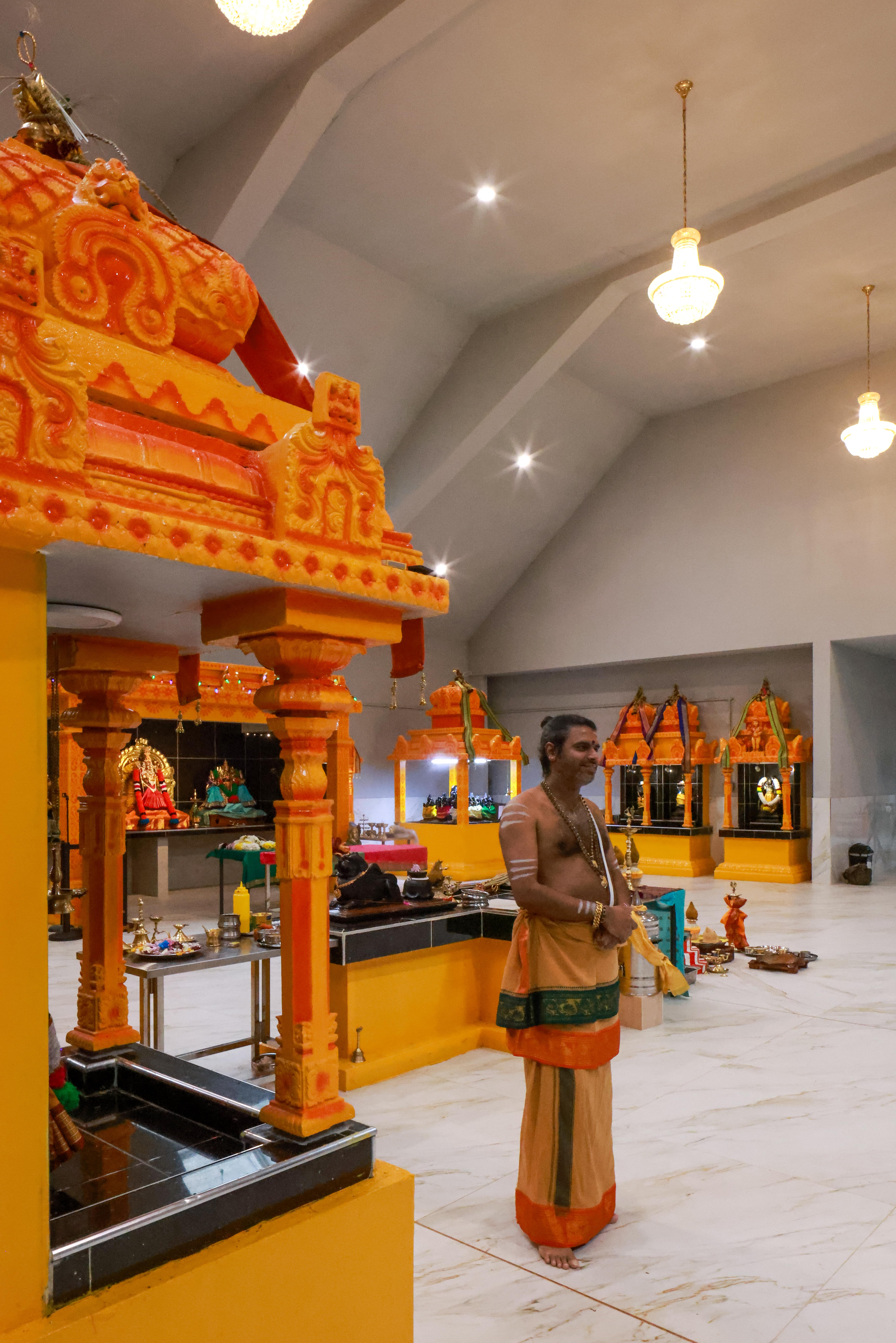Interior Kent Sri Swarna Dhurgai Amman, Former Kenning Hall Cinema, 1910, Ramsgate, Kent. Photo credit: Sirj Photography