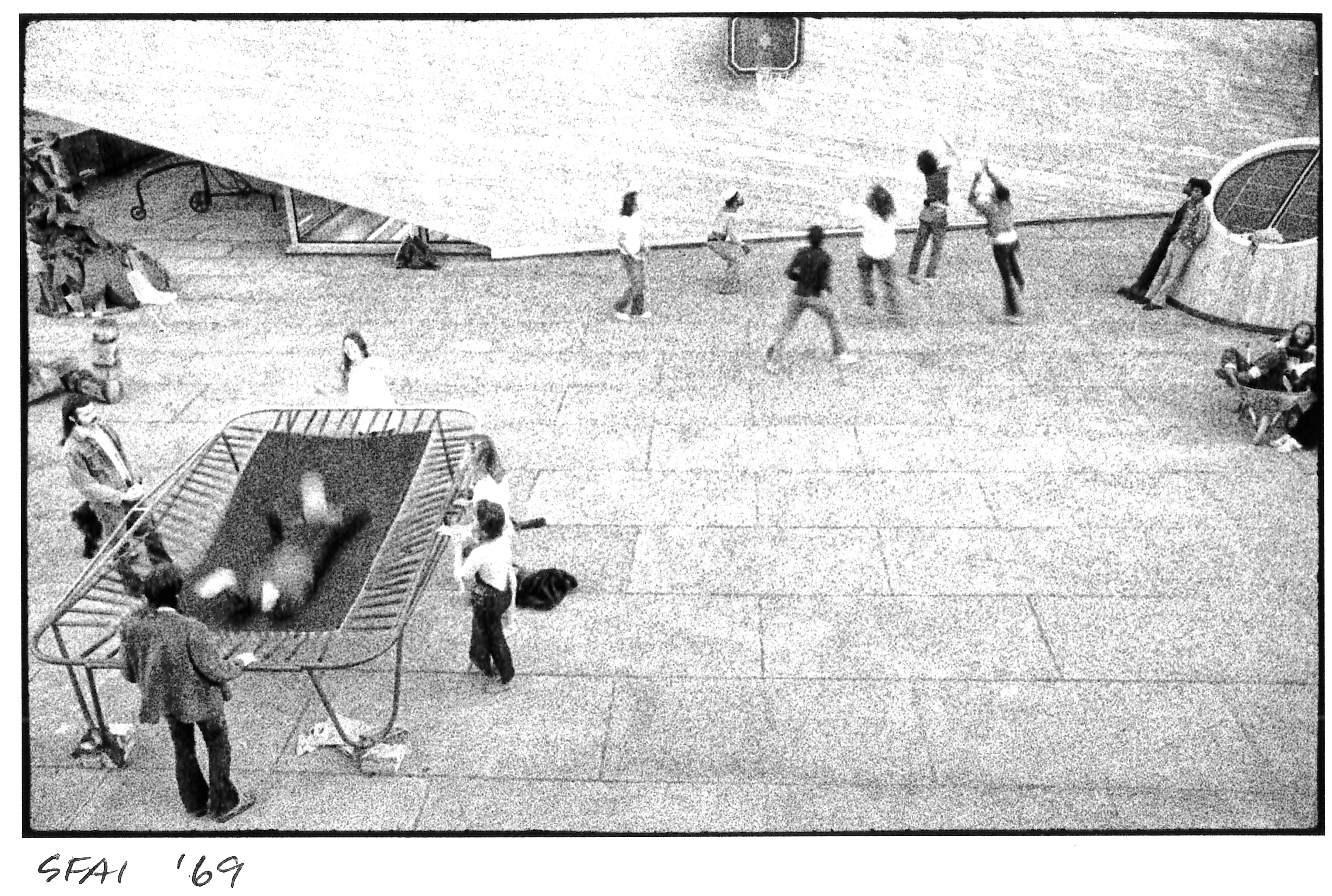 The added space enabled the school’s “athletic program” to be expanded to include basketball and trampoline. Photo: Stephen Gach.