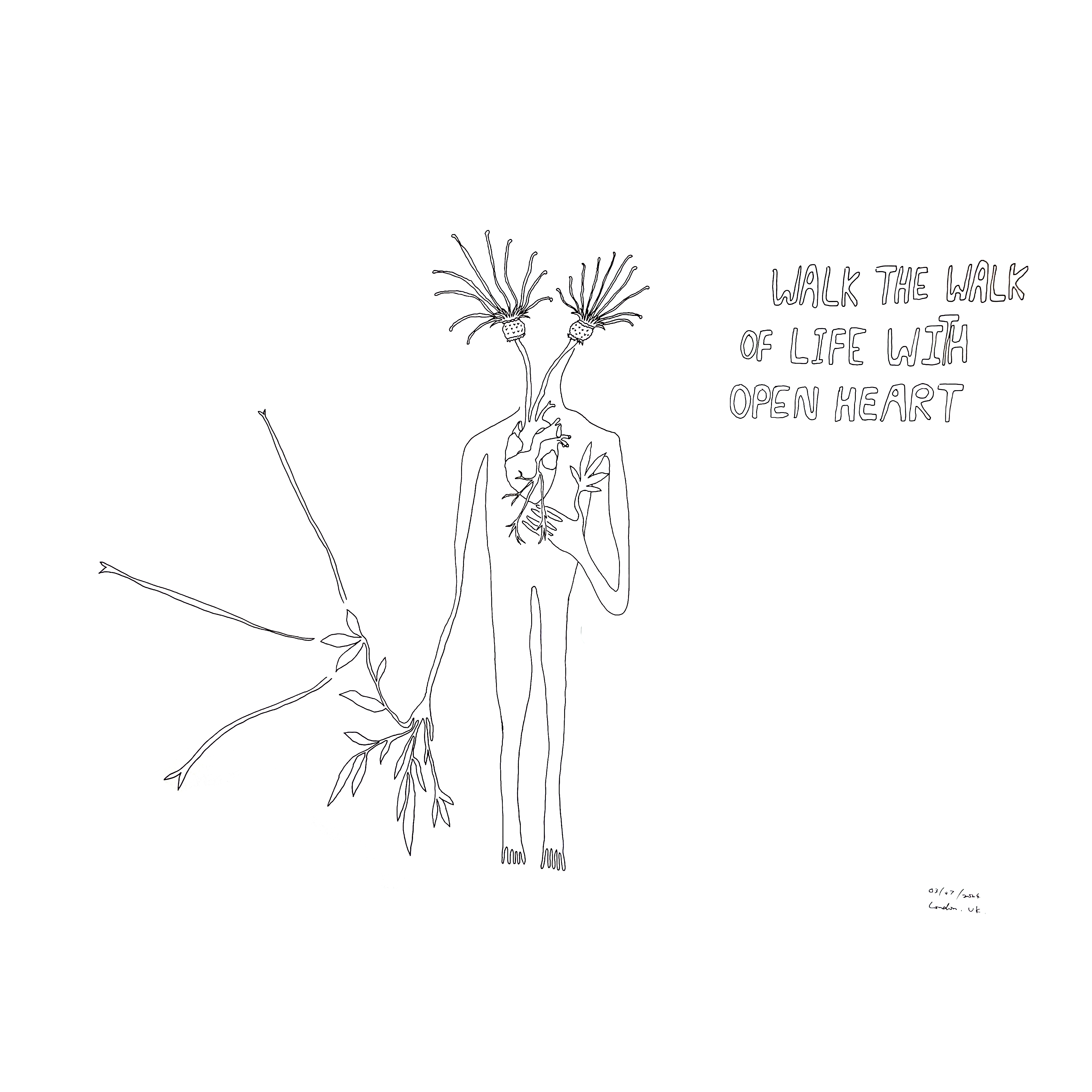 Walk the walk of life with open heart