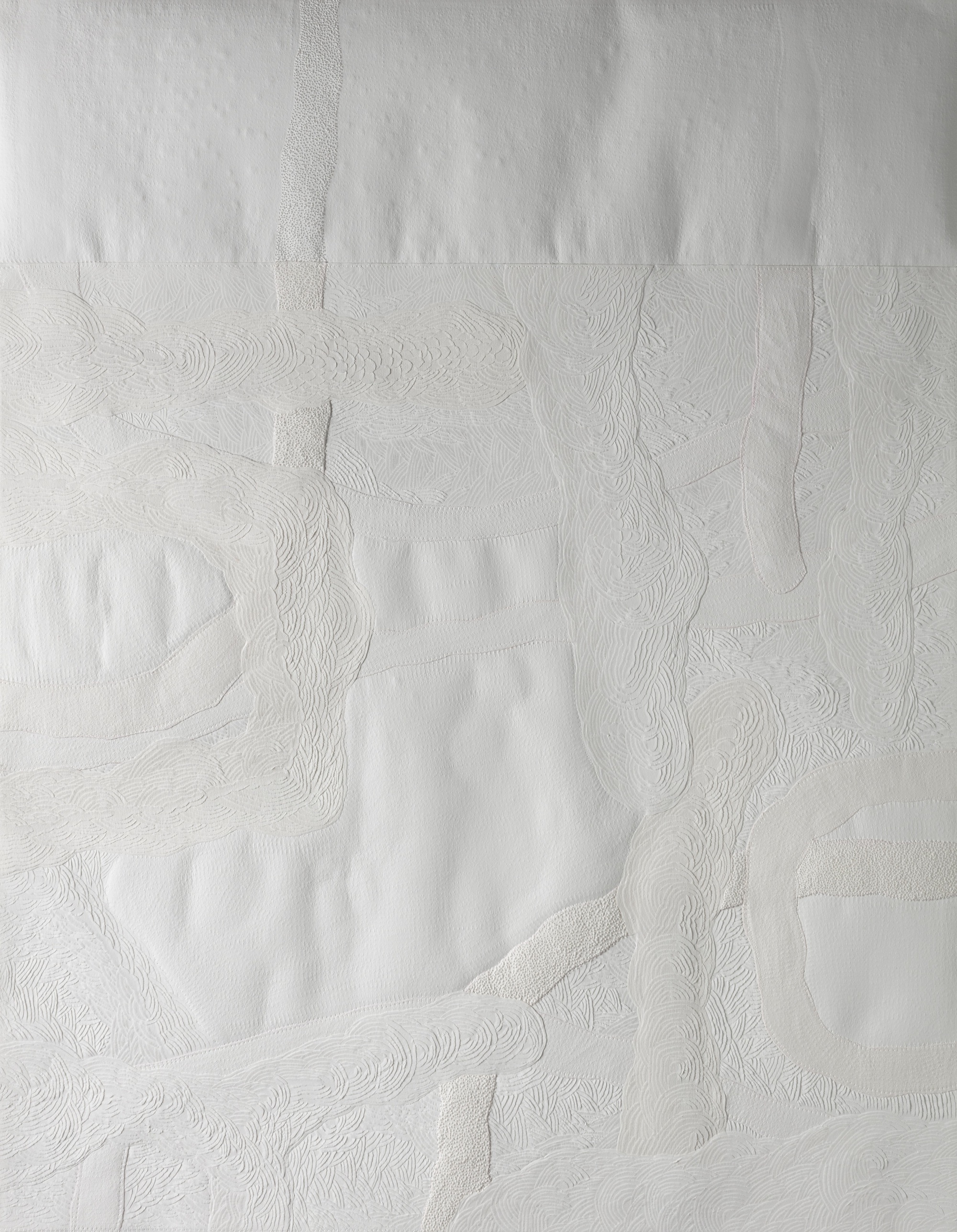  Untitled (Full Blown), 2016 . Paper cut and carved . 65 x 50 cm