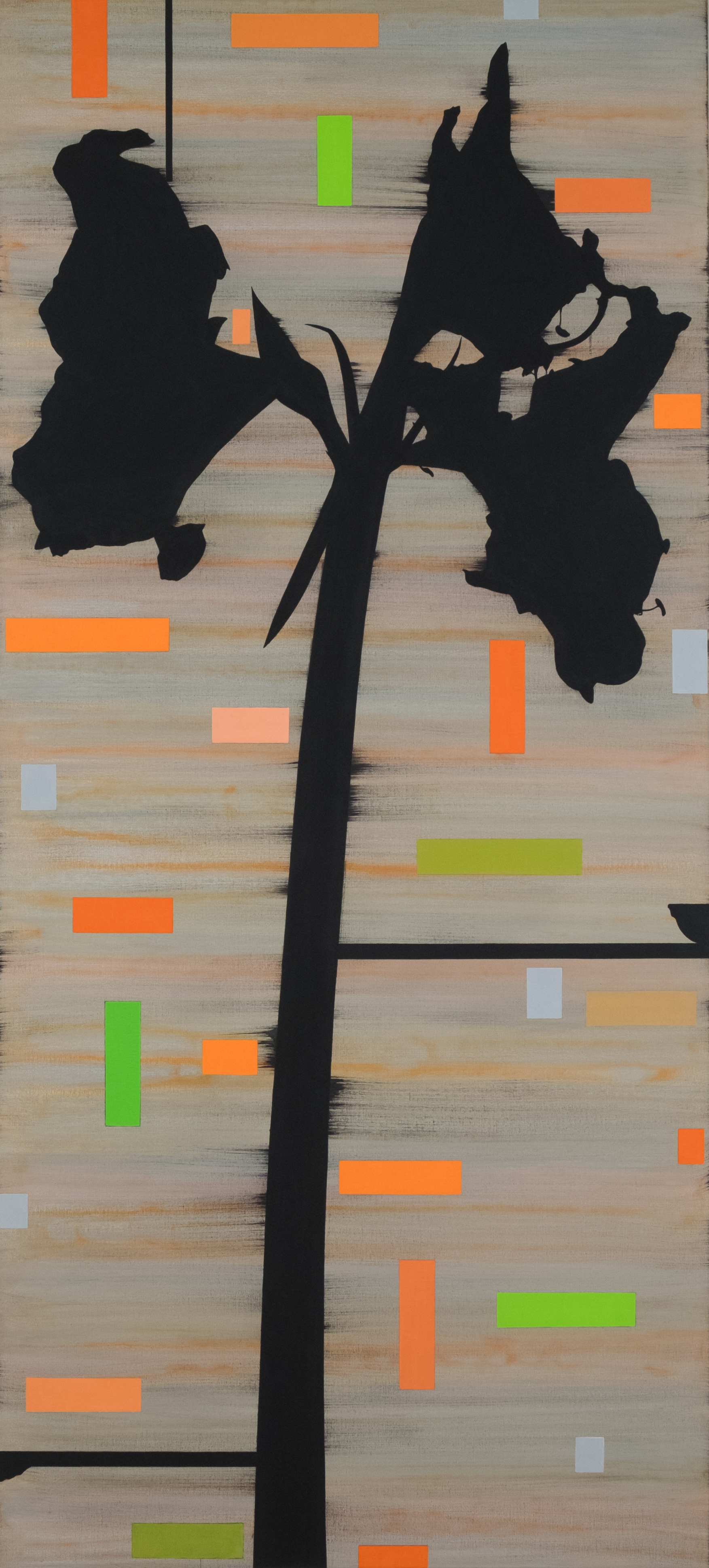 Untitled 2017, acrylic on canvas, 220 x 100 cm, DELA art collection 