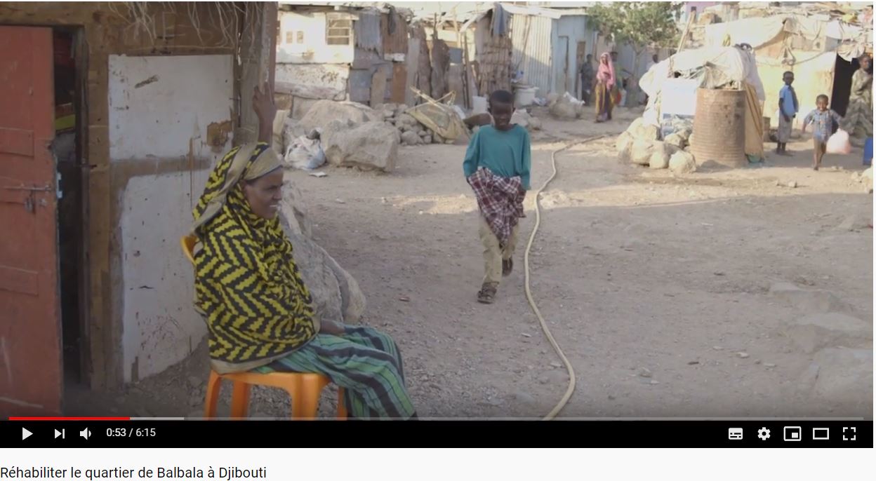 Balbala, a vast suburb of Djibouti City. The suburb has formed since 1966 when access to the city was restricted.