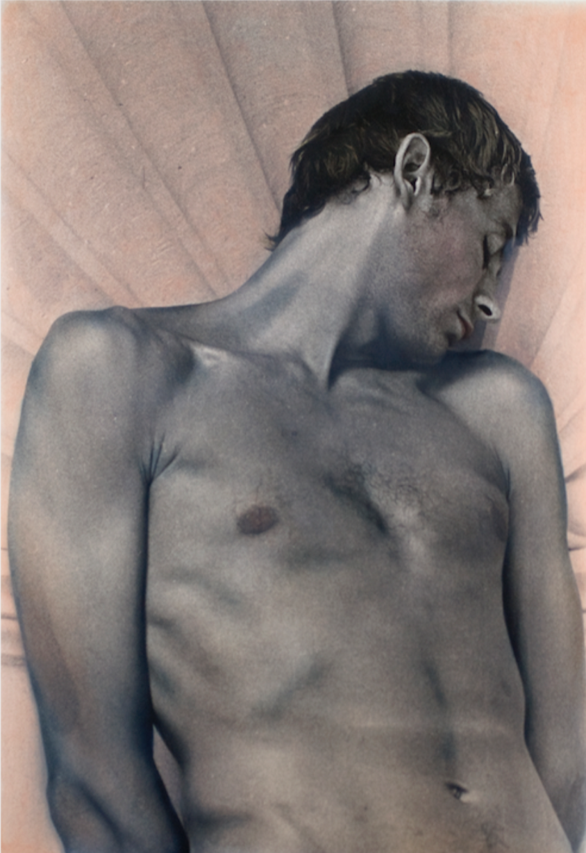 Gérard in a Shell 1973 ©Elizabeth Lennard