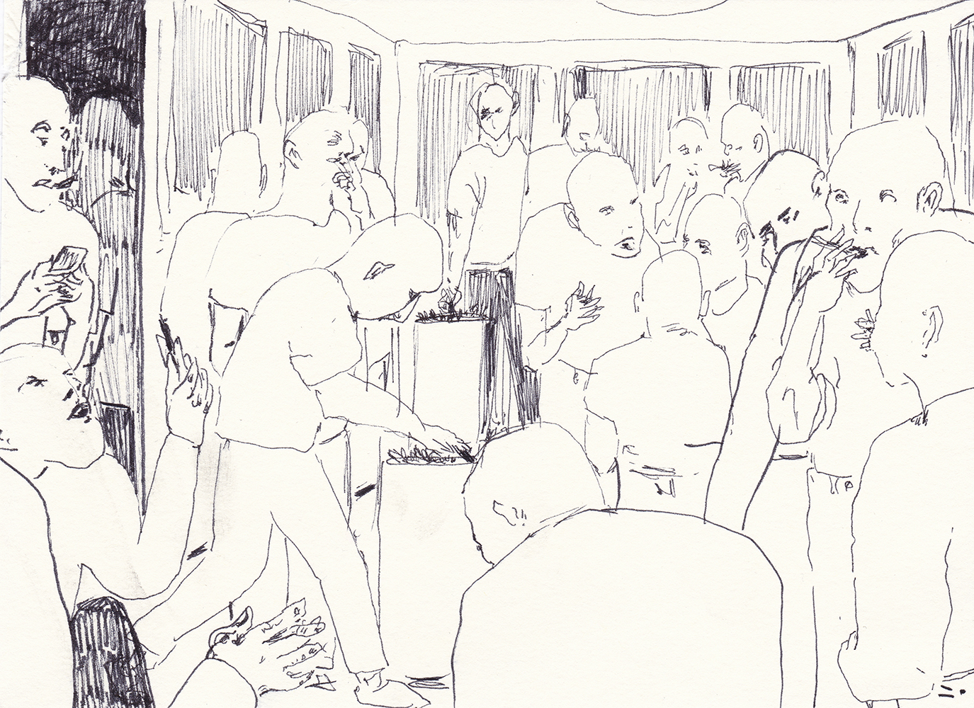 Dreaming area, 2017, pen on paper, 14.8*21(cm)