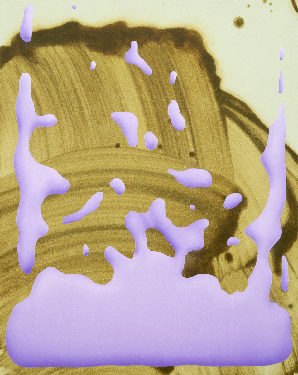 untitled, oil and acrylic on aluminium, 50 x 40 cm, 2022