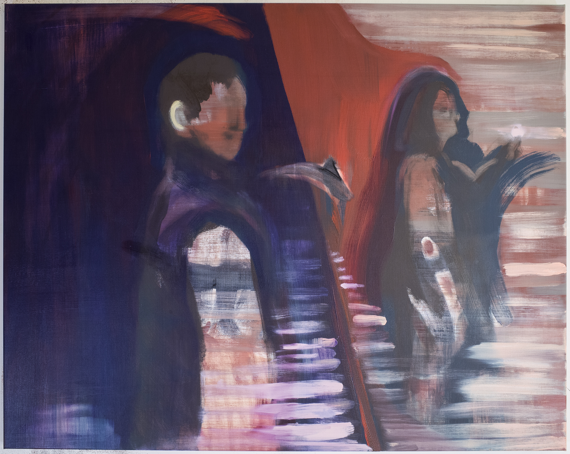 “Father/ Mother”, 72x91cm, oil on canvas, 2021