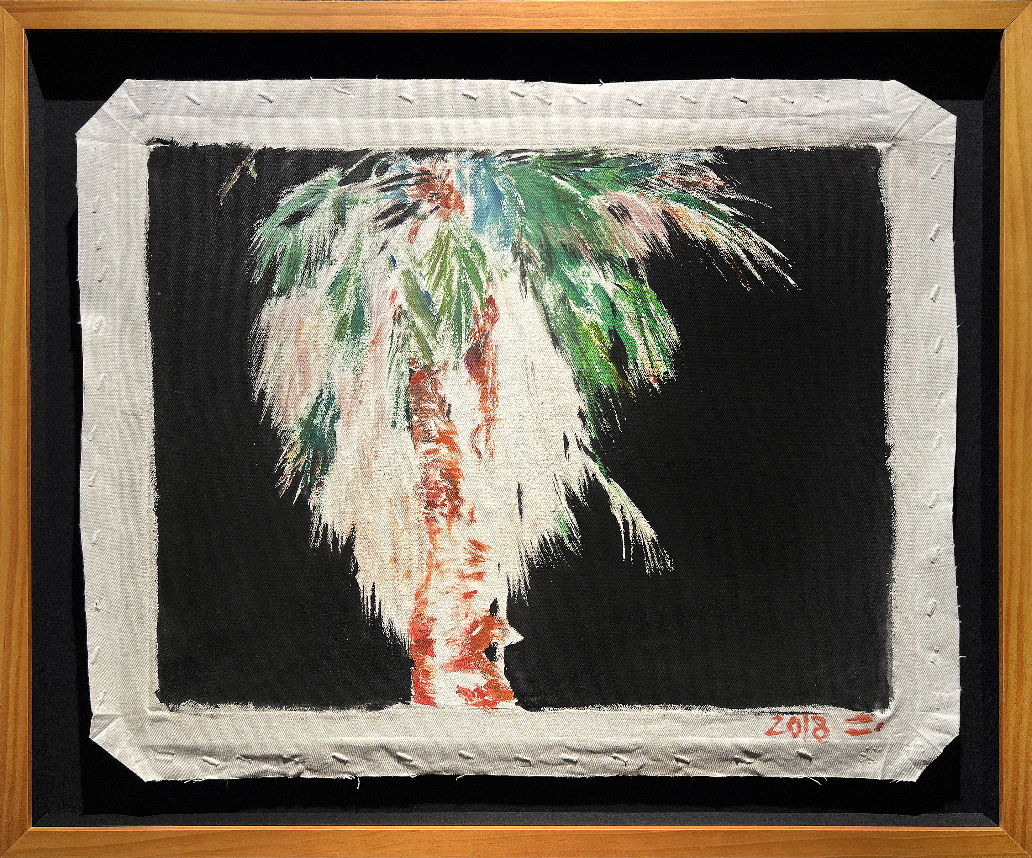 인위적인 아름다움일까요, 2018, acrylic on cotton, 50*60.5(cm)