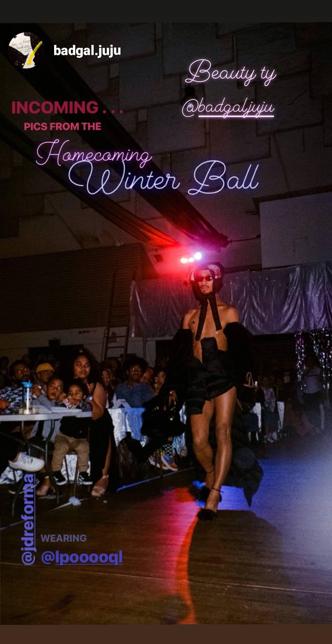 JD Reforma x Megan Hanson, Homecoming Winter Ball, 2019. Photo: Julia Harris