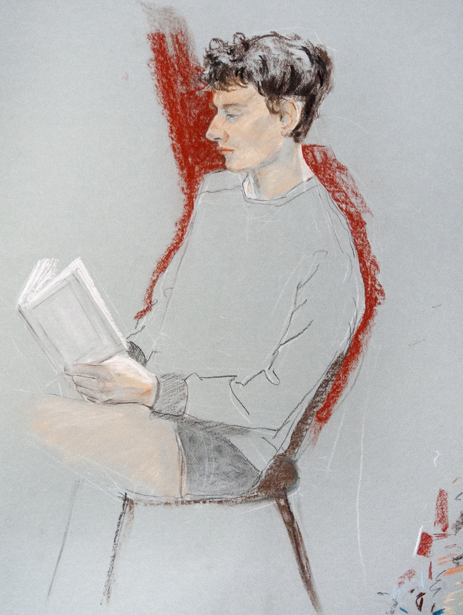 Nicolas, 50 × 65 cm, pastel sur papier, 2018