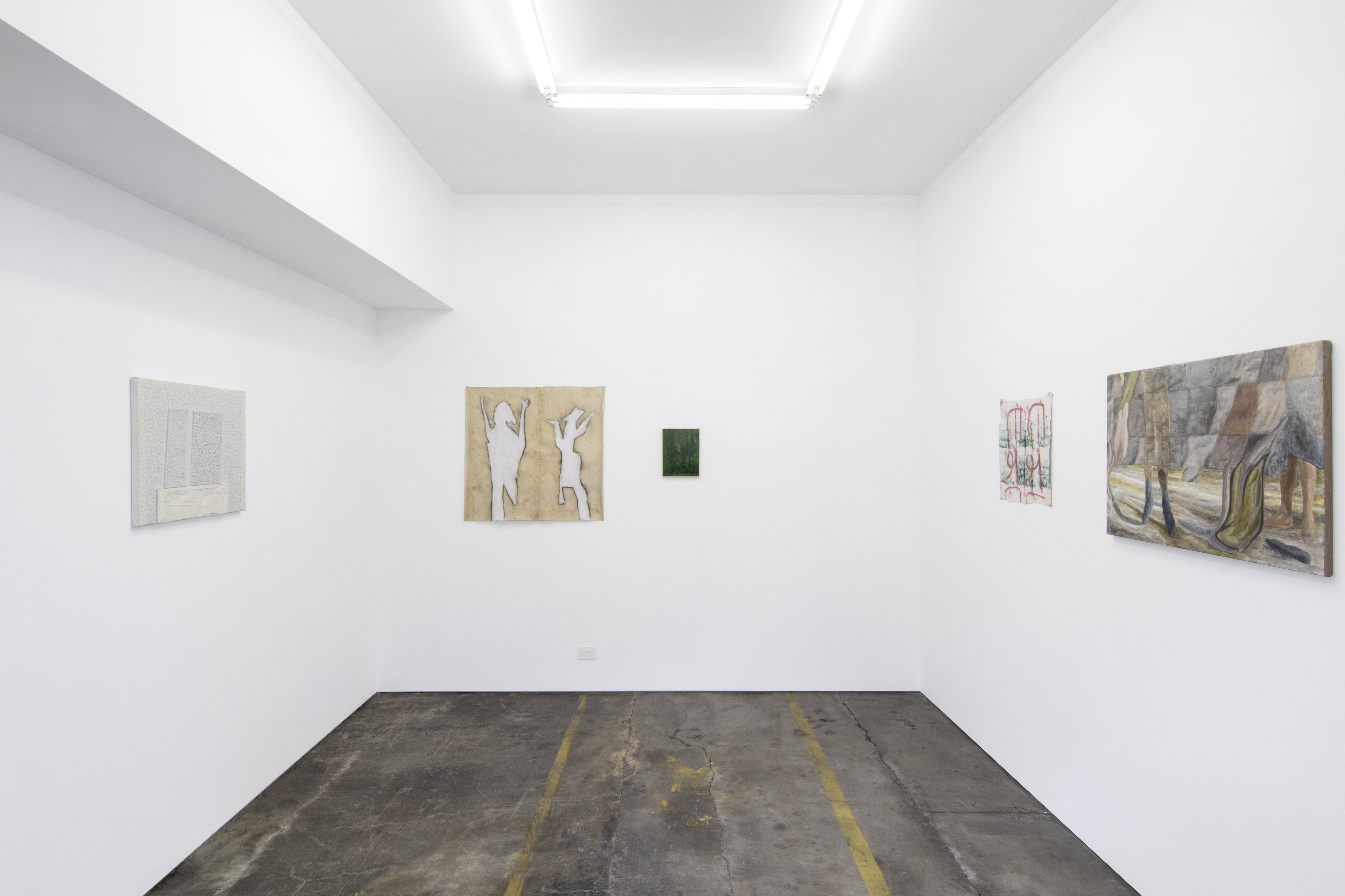 Installation view, preparation