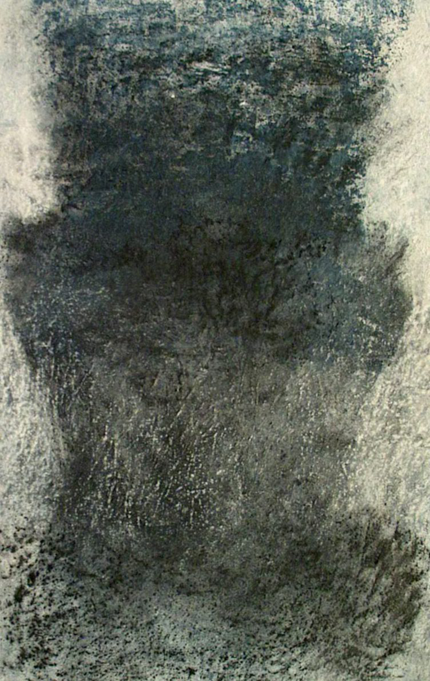 Torso III – 2005, Acryl und Champagnerkreide auf Leinwand, 80 x 50 cm