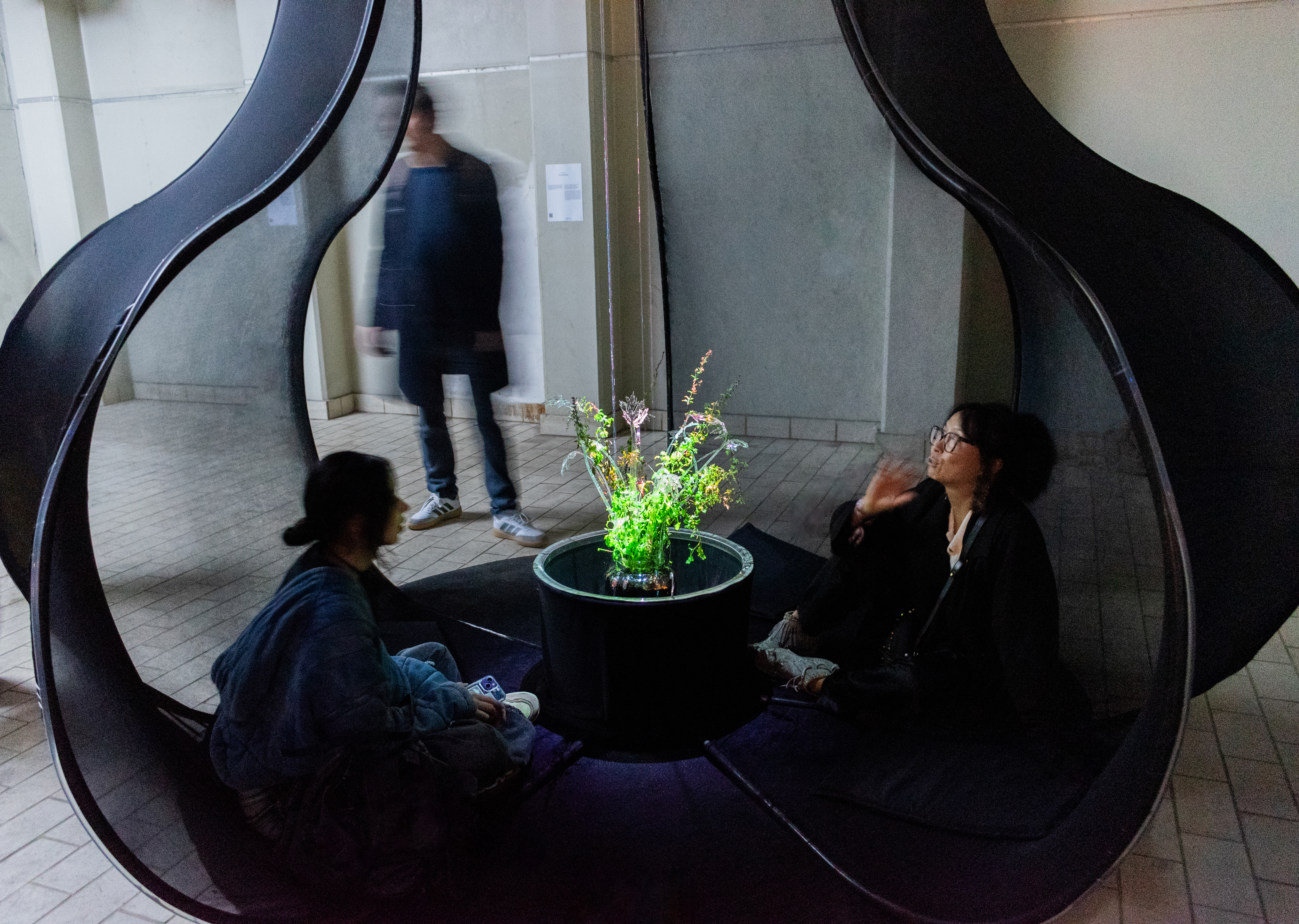 Visitors experiencing Psychosoma at Dutch Design Week 2024