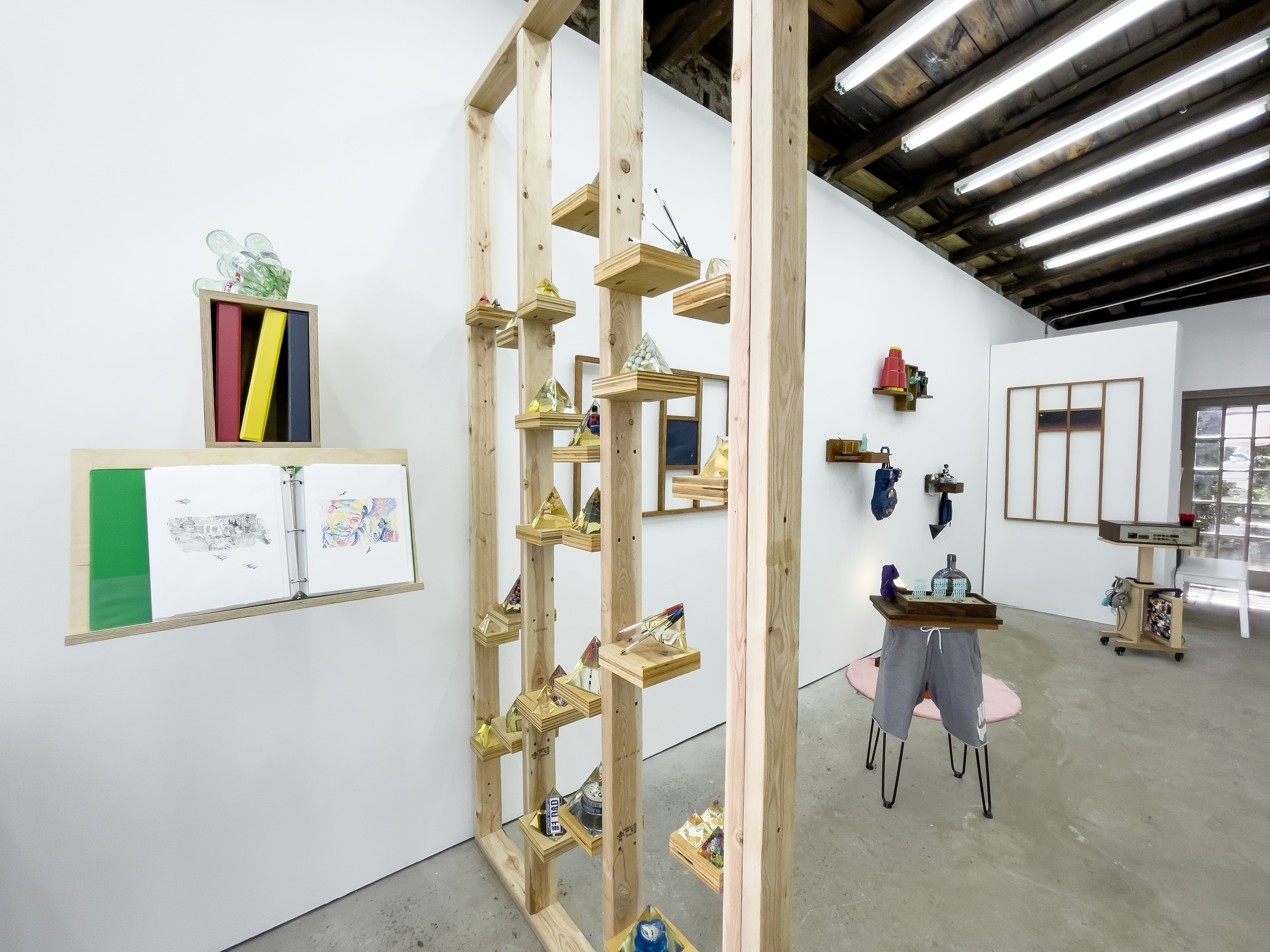 Installation view, Playing the Sounds of Yesterday, Today at Auxiliary Projects